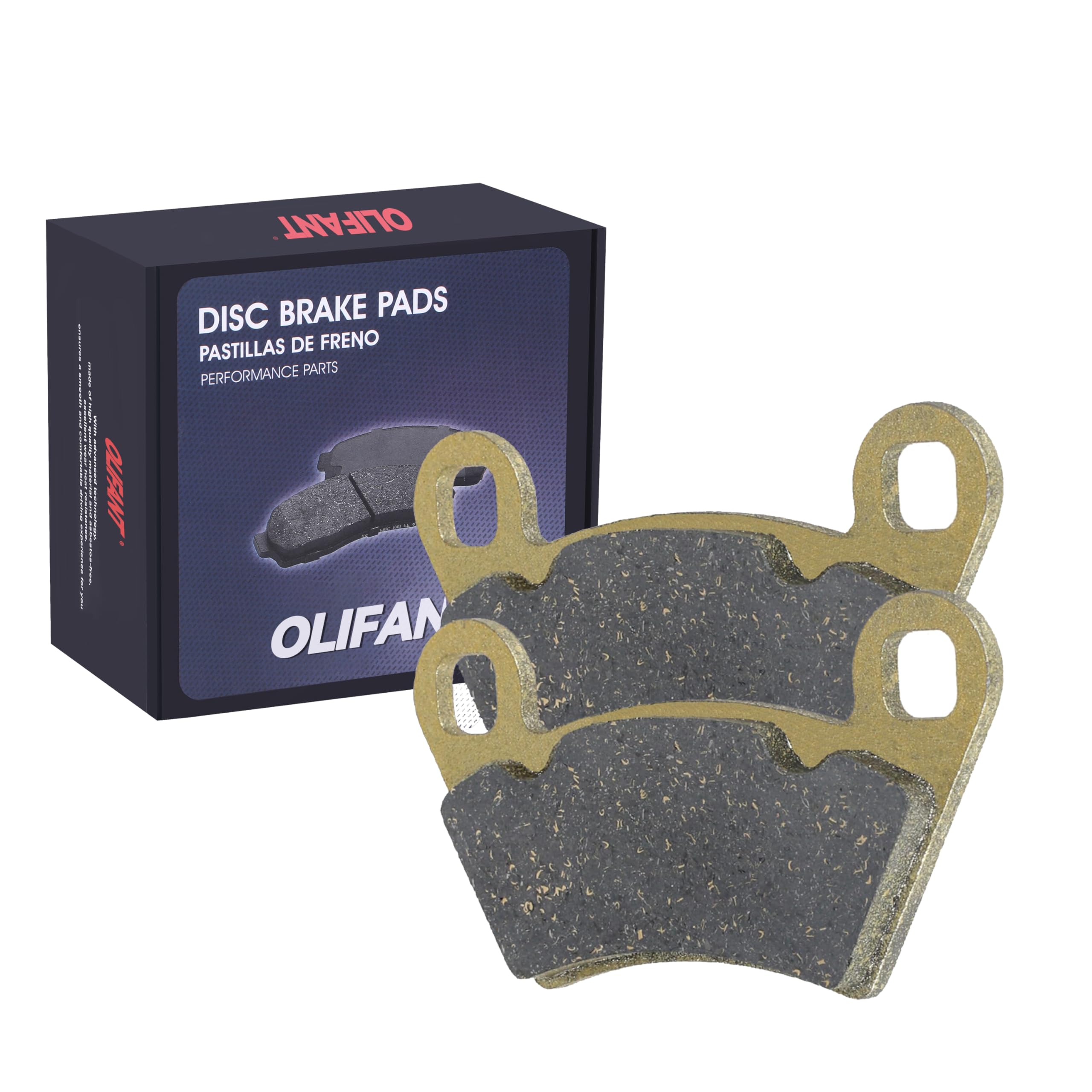 Brake Pads For Polaris Ranger 500 4X4 2002-07 2011-12/Ranger 500 2X4 2005-07 2017-22/Ranger 570 Mid 2014-23/Ranger 400 4X4 2010-14/Ranger 700 Xp