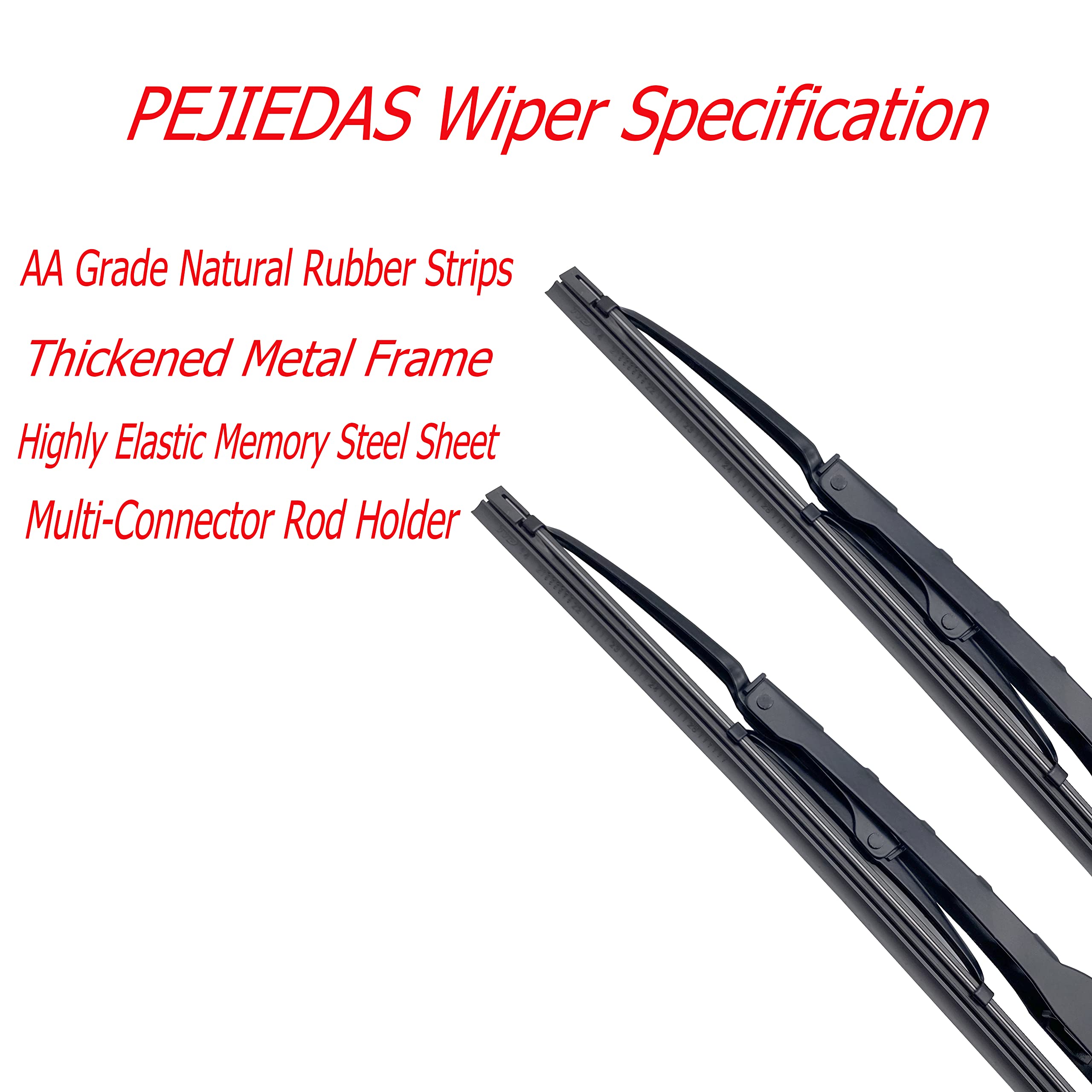 Front Windscreen Wiper Blades 22 + 21 Oem Quality For Original Equipment Replacement (Pack Of 2)