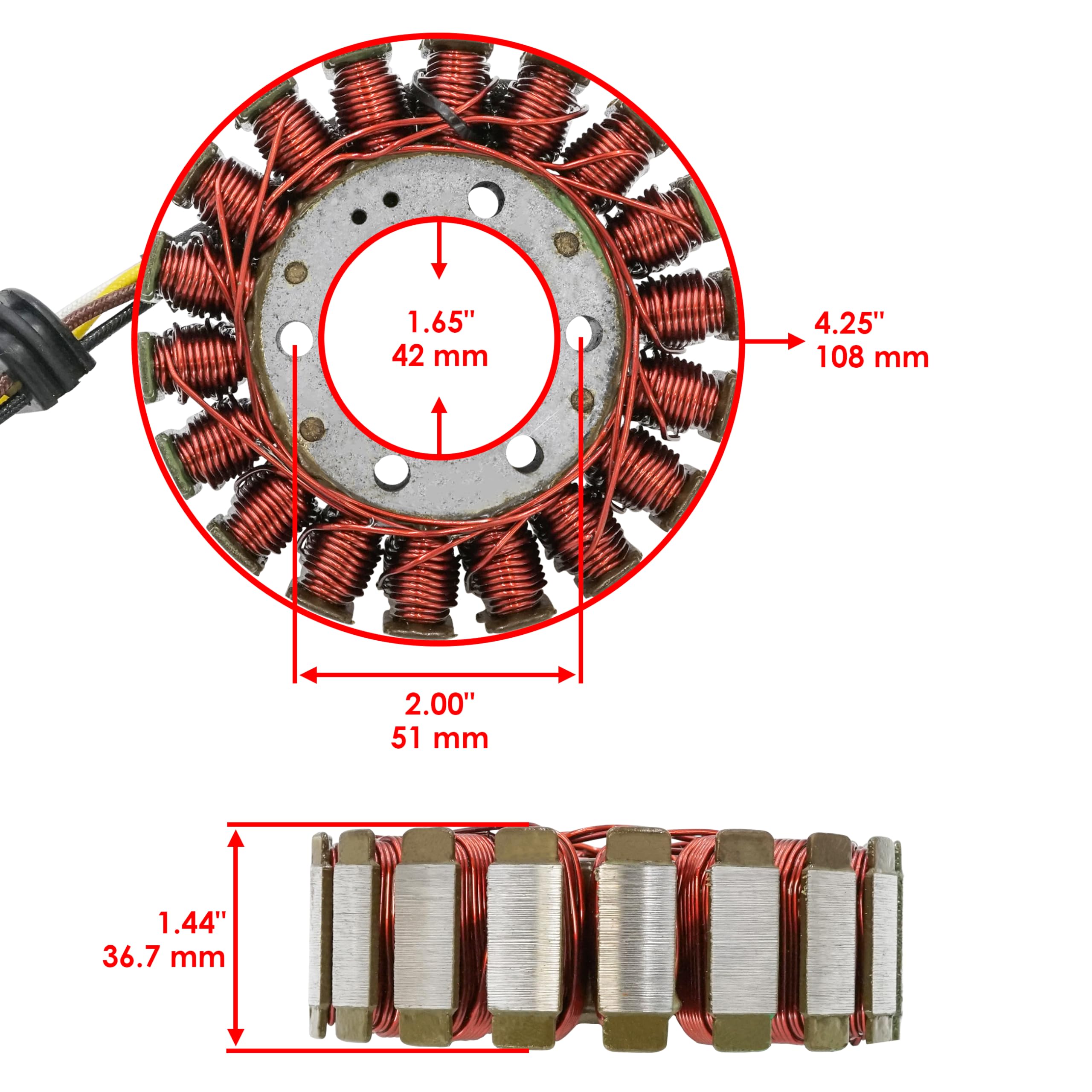 Caltric Stator & Regulator Rectifier Compatible With Polaris Rzr 800 Efi 2008