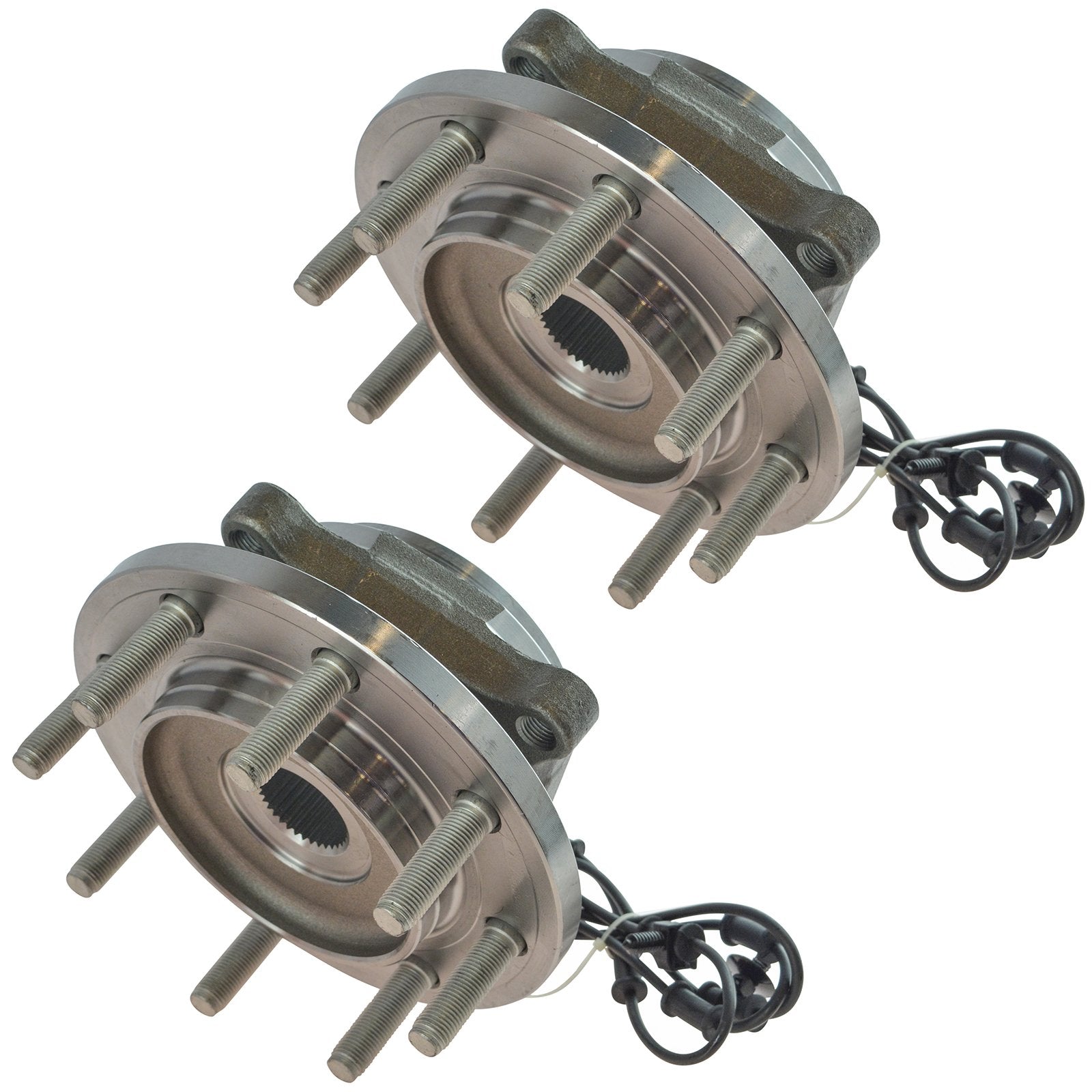 Trq Front Wheel Hub Bearings Assembly Set Compatible With 2012-2013 Ram 2500 2012-2014 3500