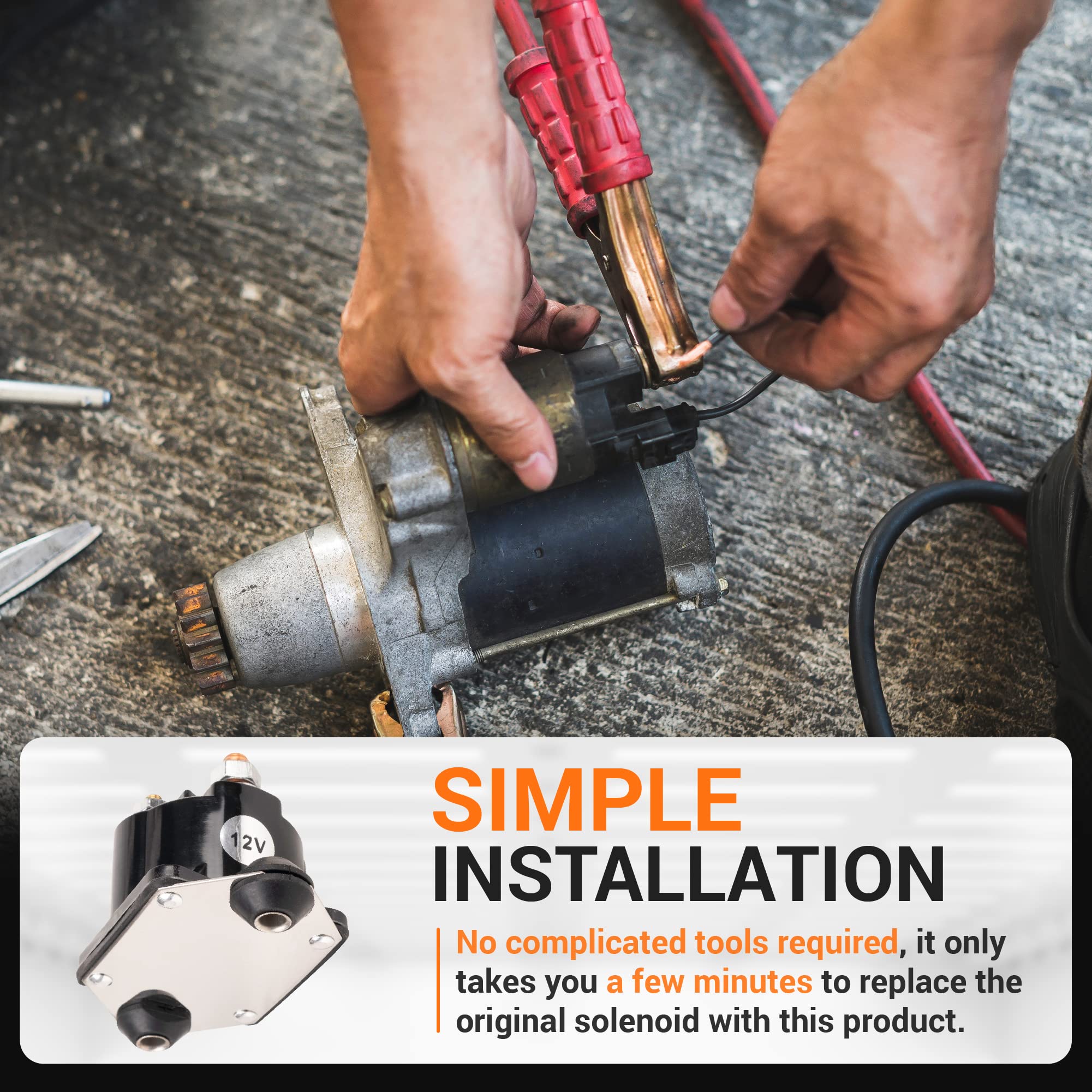 Bluestars (Updated) 12V Starter Solenoid Relay 89-817109A3 89-817109A2 89-817109A1 - Compatible With Mercury Marine Outboard 40 50 75 90 120 V135 V225 V250 V150 V175 V200, Force Marine 40 50 75 90 120