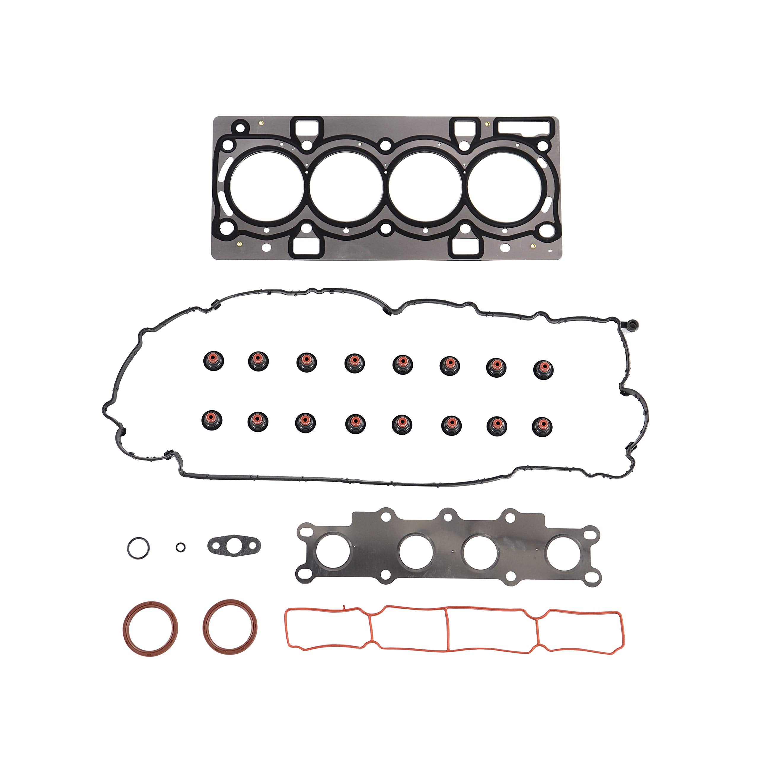 DNJ HGS4314 Cylinder Head Gasket Set for 2013-2015 / Ford/Escape, Fiesta, Fusion, Transit Connect / 1.6L / L4 / DOHC / 16V / 1596cc, 1601cc / 97cid, 98cid / [VIN R, VIN X]