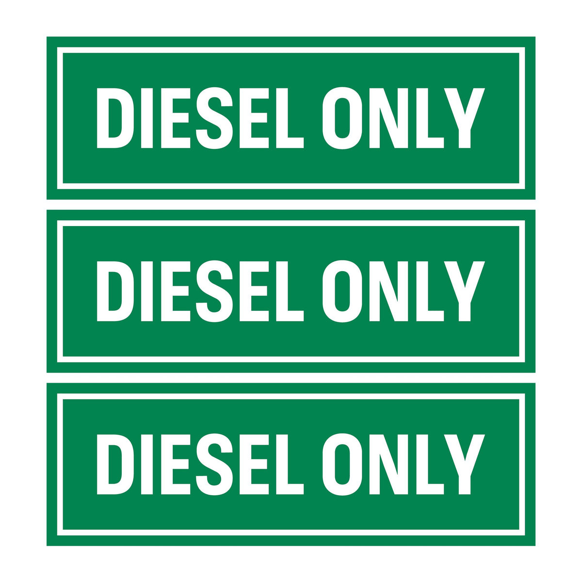 Sutter Signs 3Pc Diesel Only Stickers For Fuel Tank | Weatherproof Adhesive Deca WBCARB07CRPKTY9