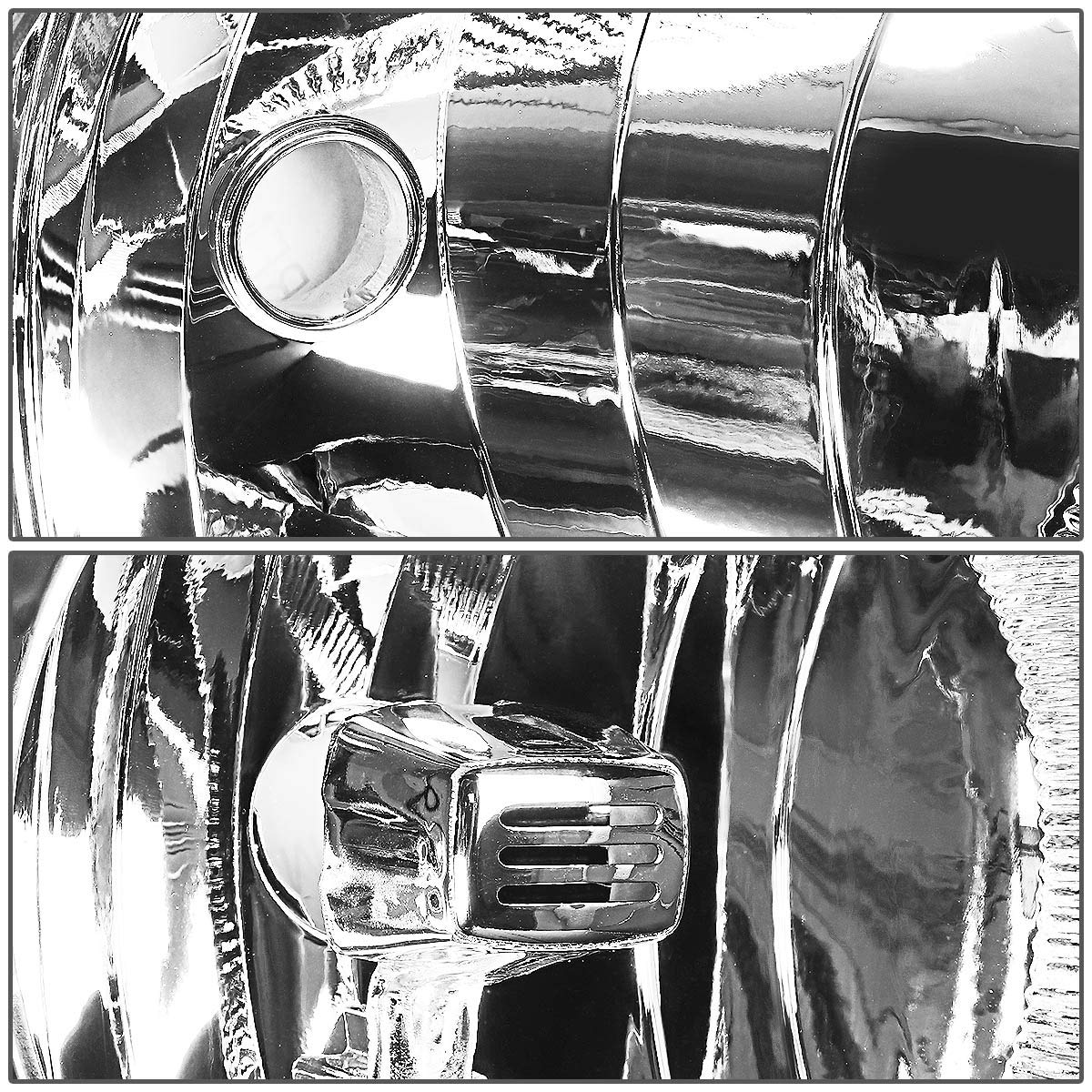 Dna Motoring Hl-Oh-Csil07-Bk-Am Pair Of Black Amber Headlights Compatible With 07-13 Silverado 1500/07-14 Silverado 2500 Hd 3500