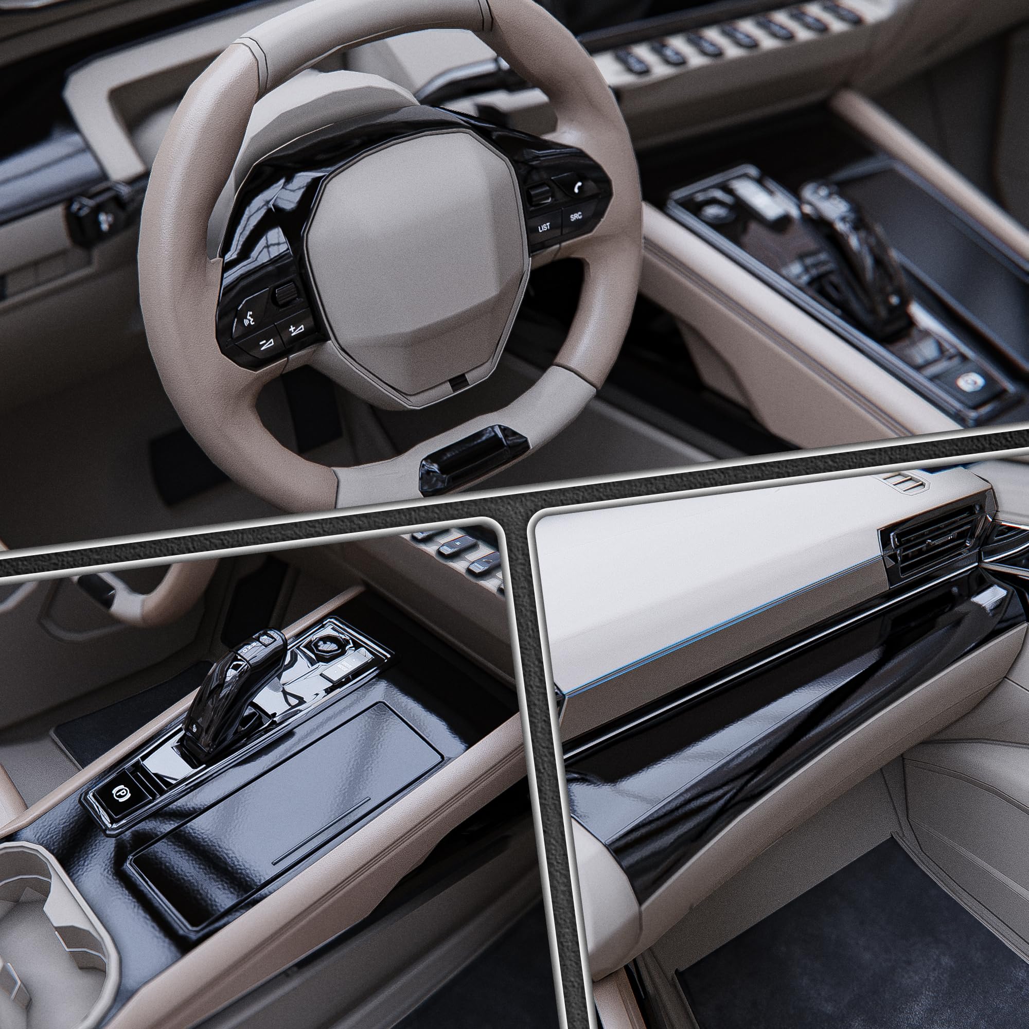 Arespark High Gloss Black Vinyl Wrap, Car Wrap Film Vinyl Roll Self Adhesive Film Black Sticker For Automotives Motos Interior E