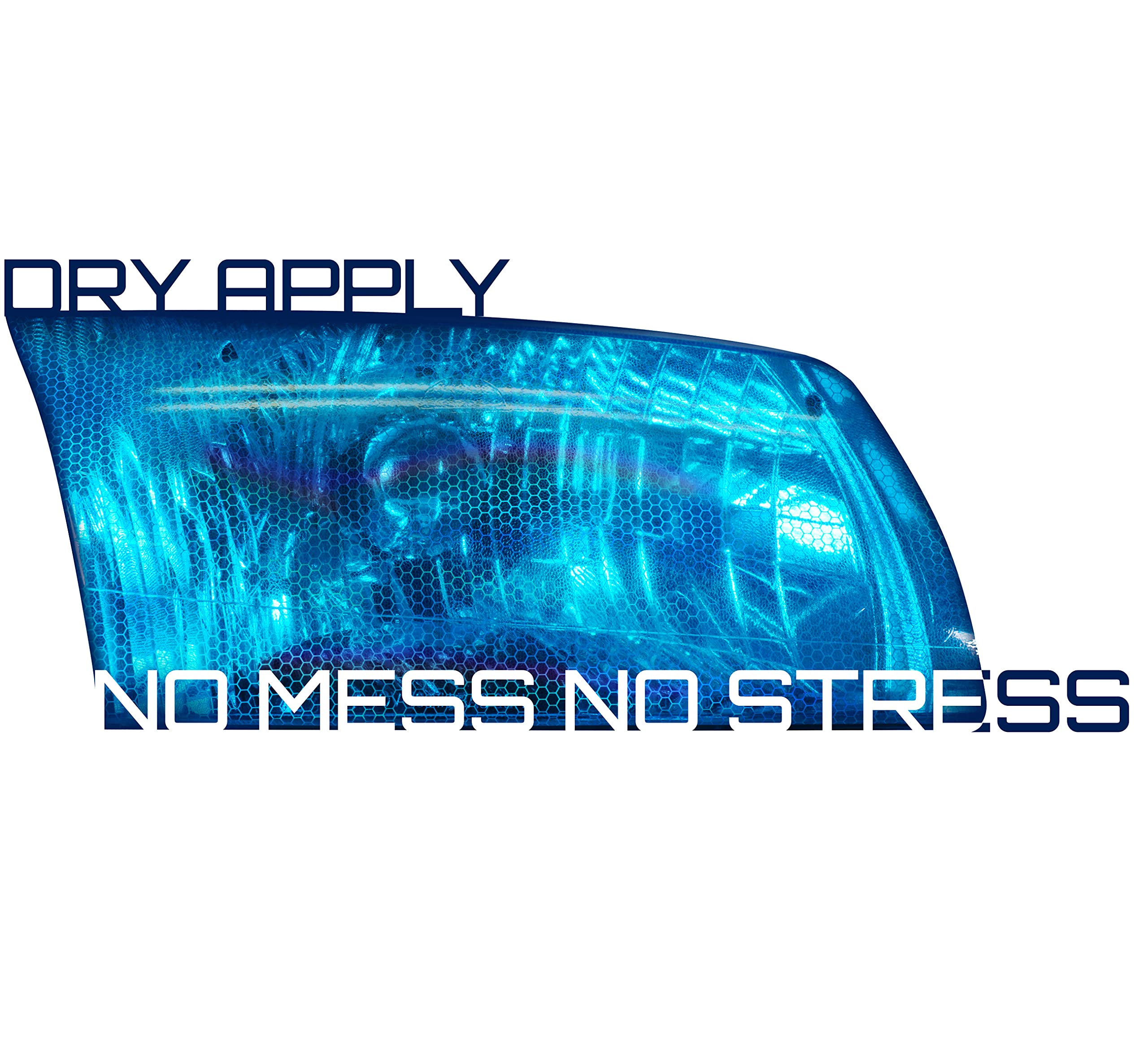 Vvivid Bio Hex+ Air-Tint Headlight Vinyl Roll (15.9'' X 60'', Micro Blue)