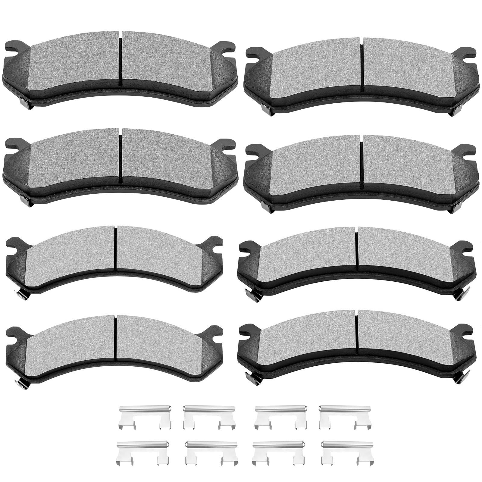 Scitoo D784 D785 Semi-Metal Brake Pads Kits Front & Rear Fit For Chevrolet 1999-2013,For Gmc 1999-2013,For Hummer 2003-2009