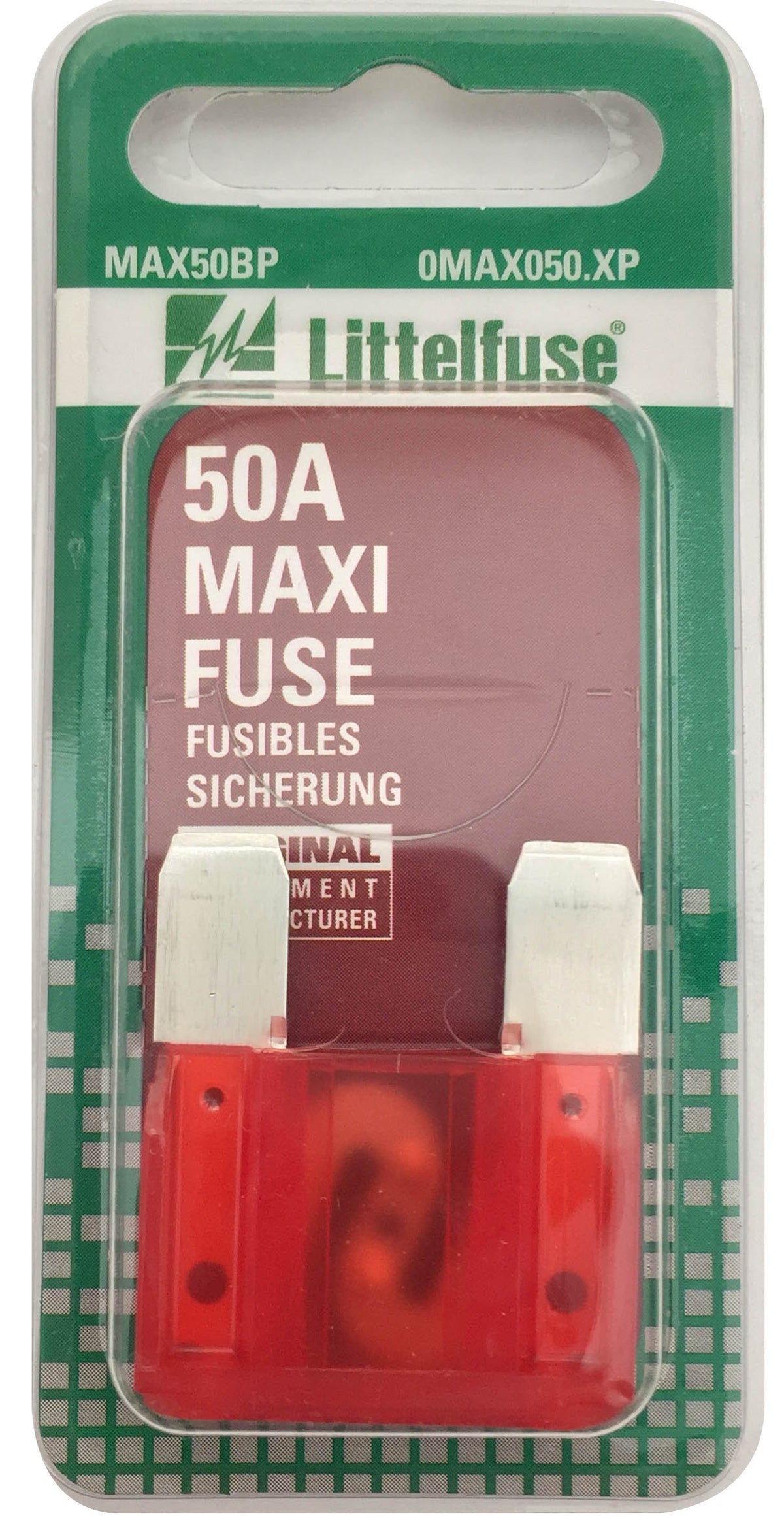 Littelfuse 0Max050.Xp Maxi 32 Volt 50 Amp Carded Fuse