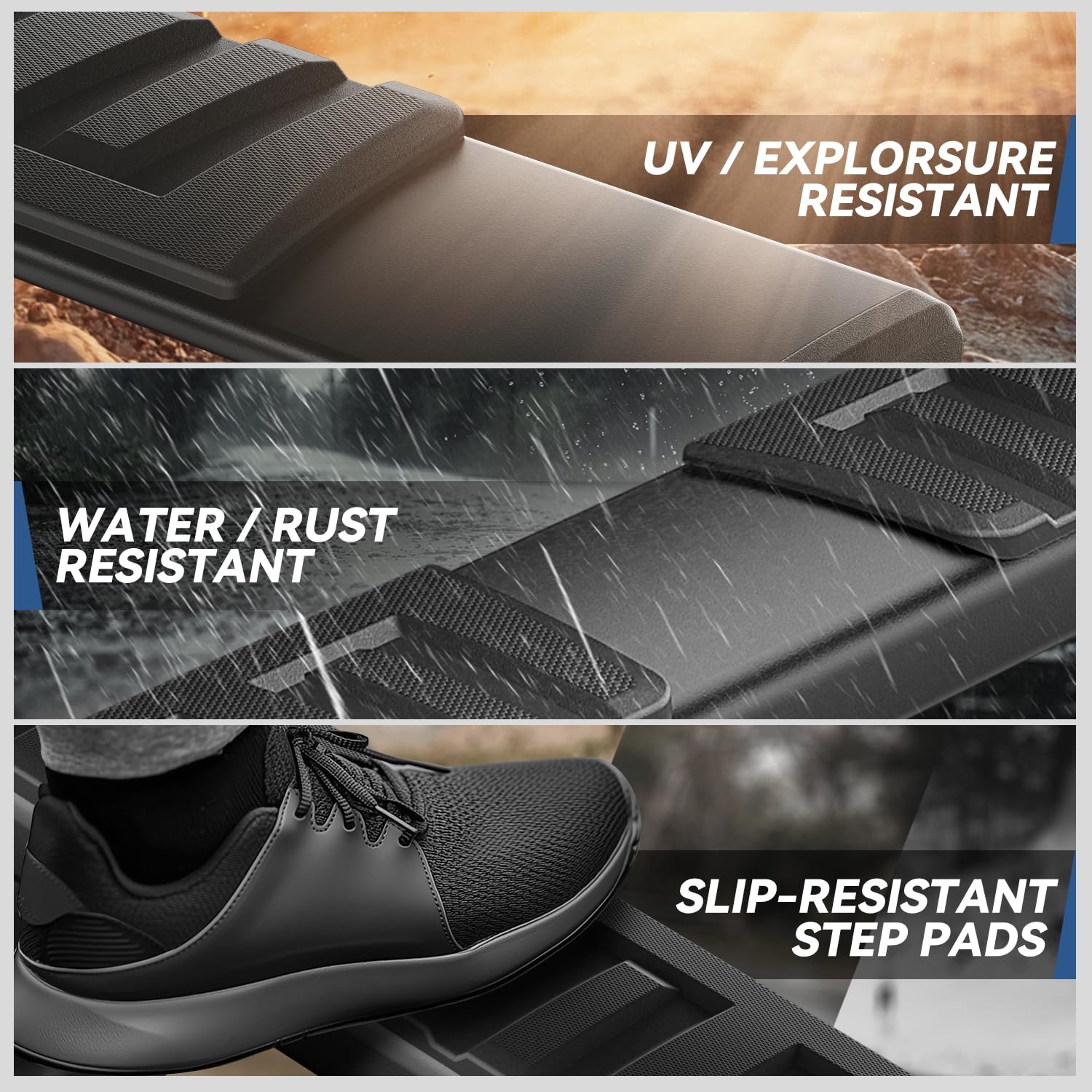 Auto Dynasty Running Boards Compatible With 2007-2019 Chevrolet Silverado Gmc Sierra 1500 2500Hd 3500Hd Extended Cab, Stainless