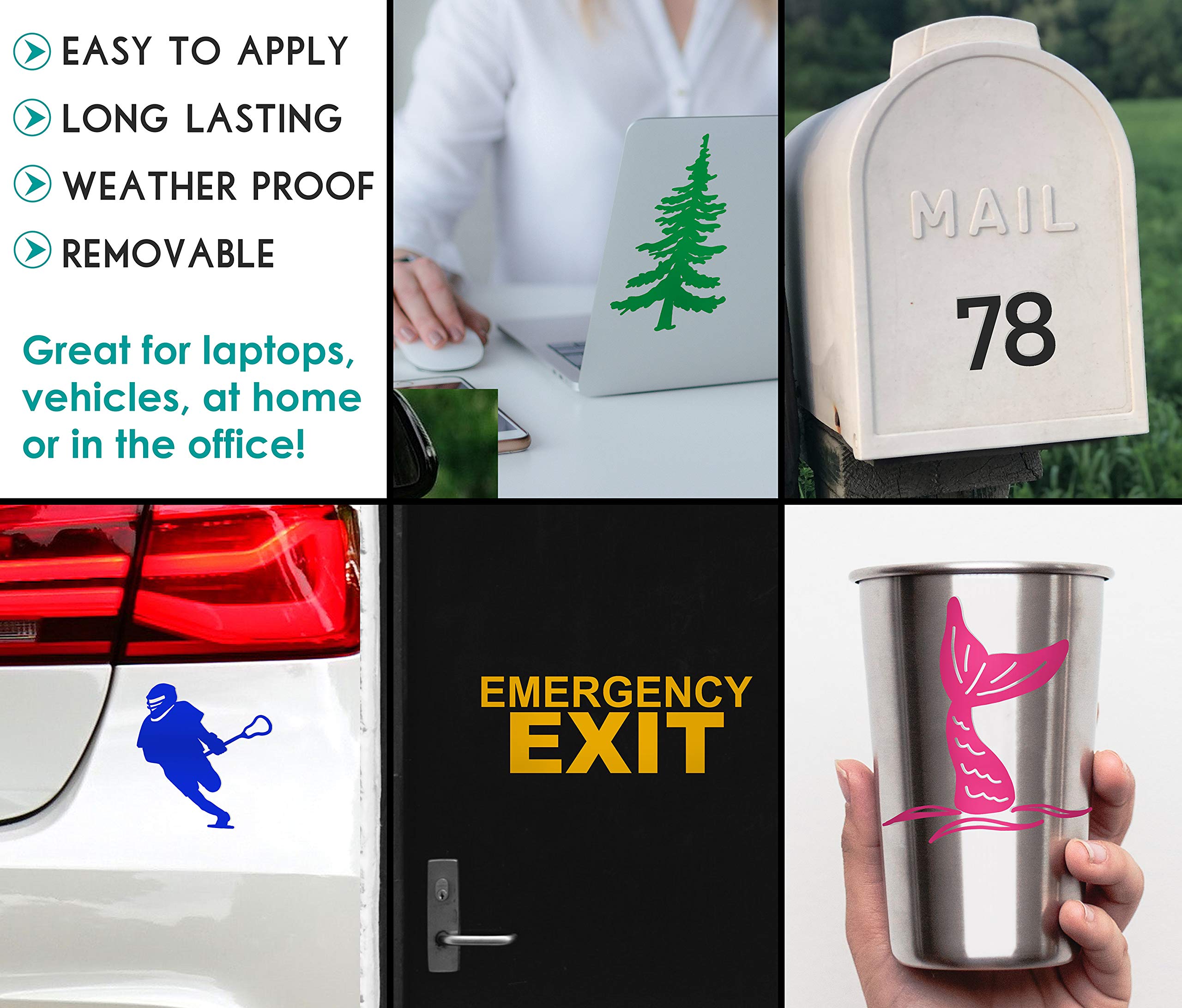 Hbarsci Praying Mantis - 5 Inches - For Cars, Trucks, Windows, Laptops, Tablets - Outdoor-Grade 2.5Mm Thick Vinyl - Lime