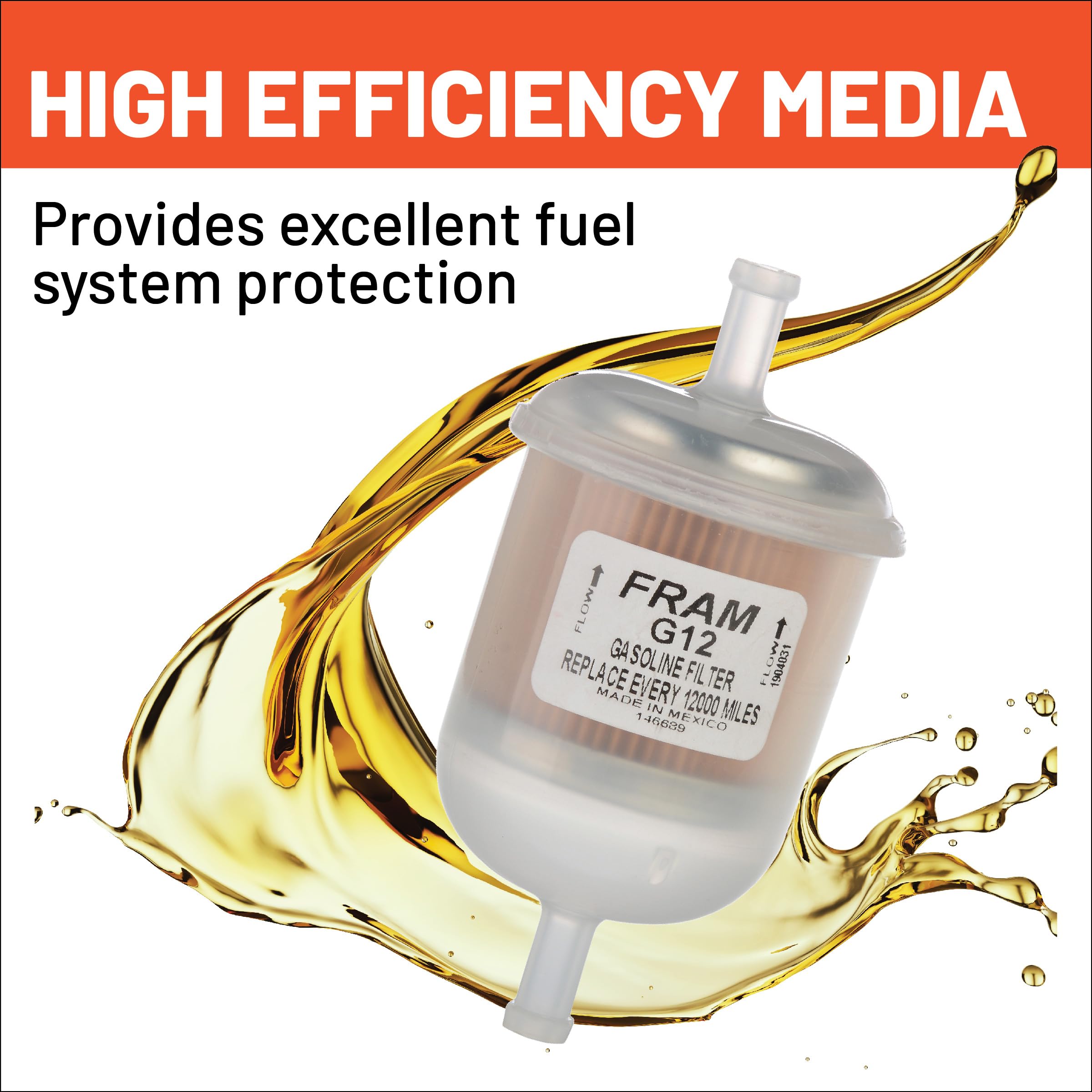 Fram G12 5/16 In-Line Gasoline Filter