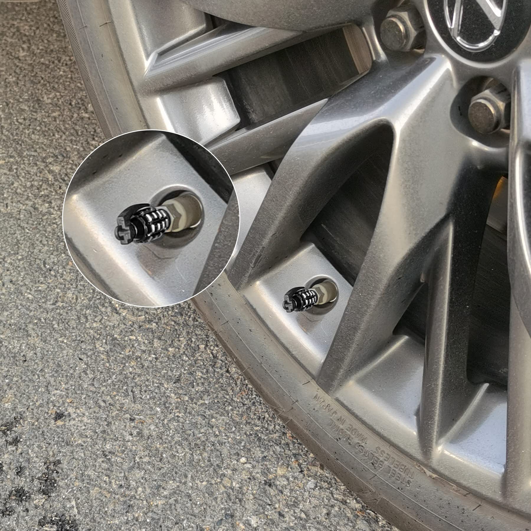 SINGARO Car Tire Valve Stem Cap, Personalized Tire Valve Stem Cap Exterior Accessories, Universal for Car, Truck, SUV, Motorcycl