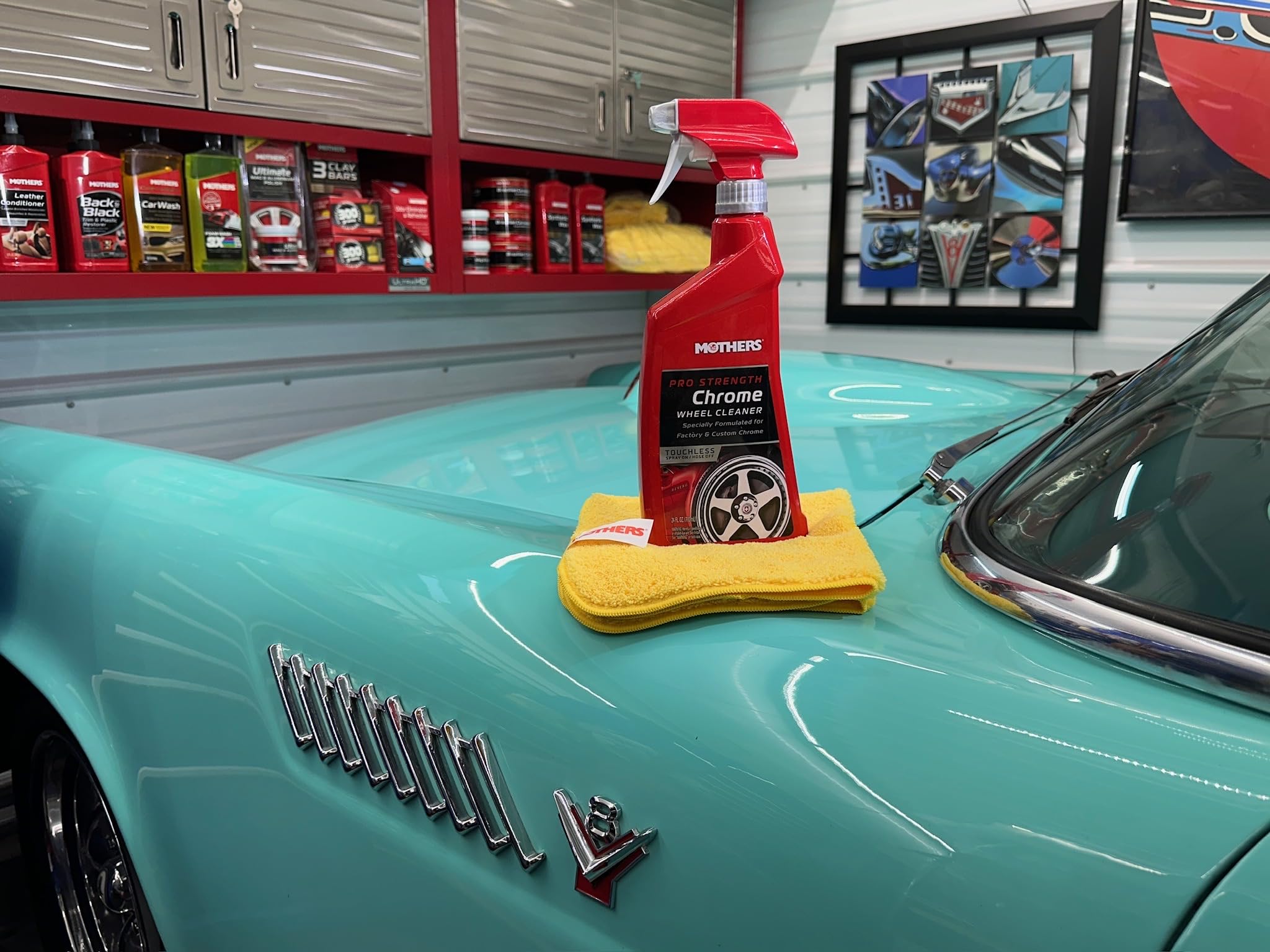 Mothers 05824 Pro-Strength Chrome Wheel Cleaner, 24 Fl. Oz.