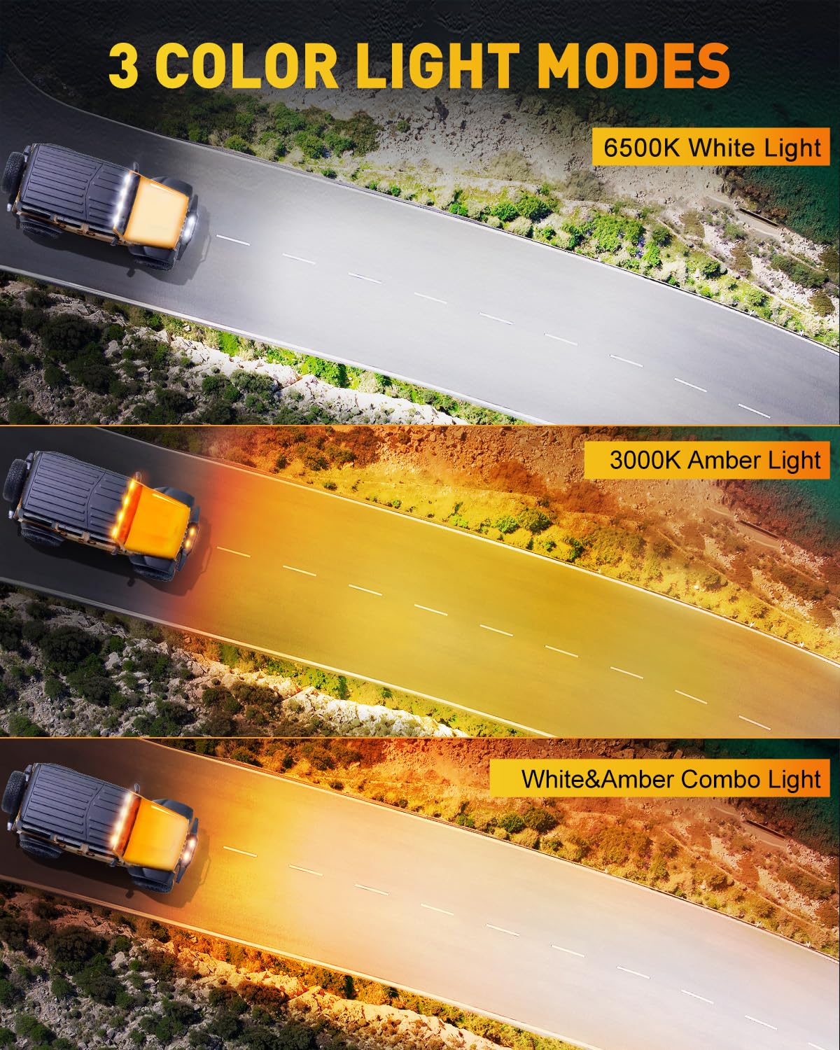 Naoevo 7 Inch Light Bar, 240W 24,000Lm Offroad Fog/Driving Lights Led Pods With 2 Leads Wiring Harness, Spot Flood Combo Led Wor