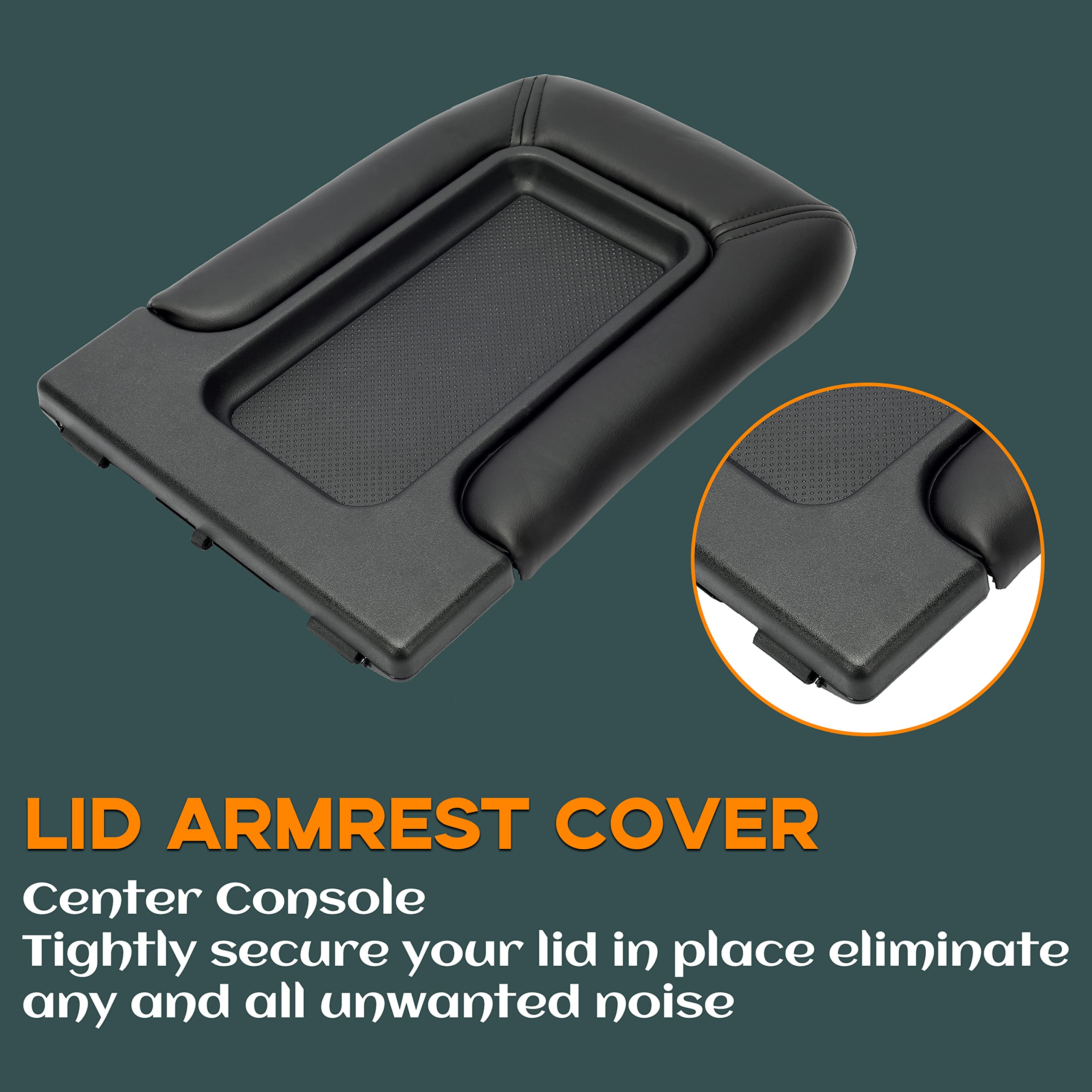 7Blacksmiths Center Console Lid Replacement Kit Compatible With Chevy Silverado 1999-2007 Gm Replacement For 19127364 Lid Arm Re