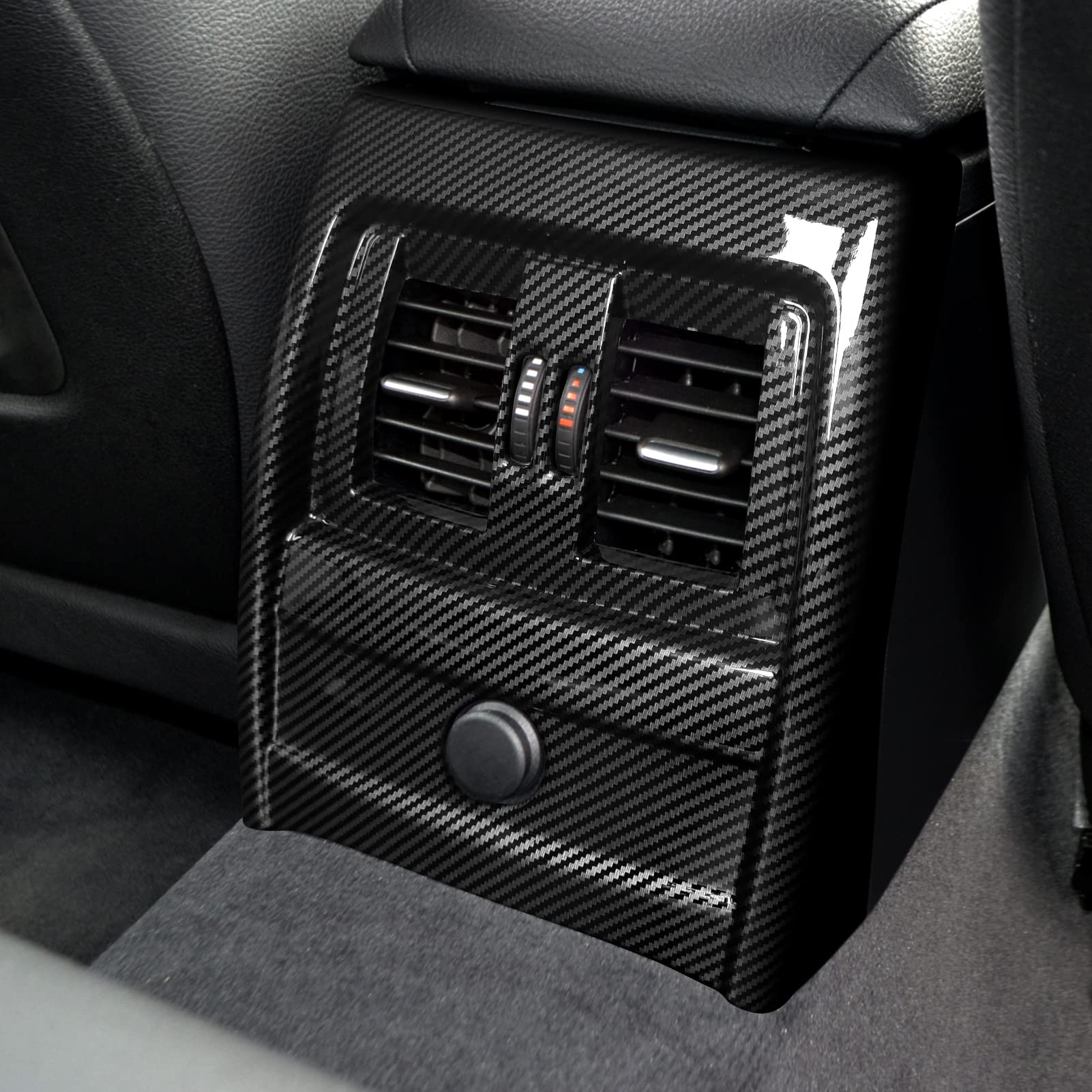 Car Rear Row Ac Frame Cover Sticker Carbon Style Abs Decal Trim Fits For Bmw F30 F31 F34 3Gt F32 F33 F36 Accessories