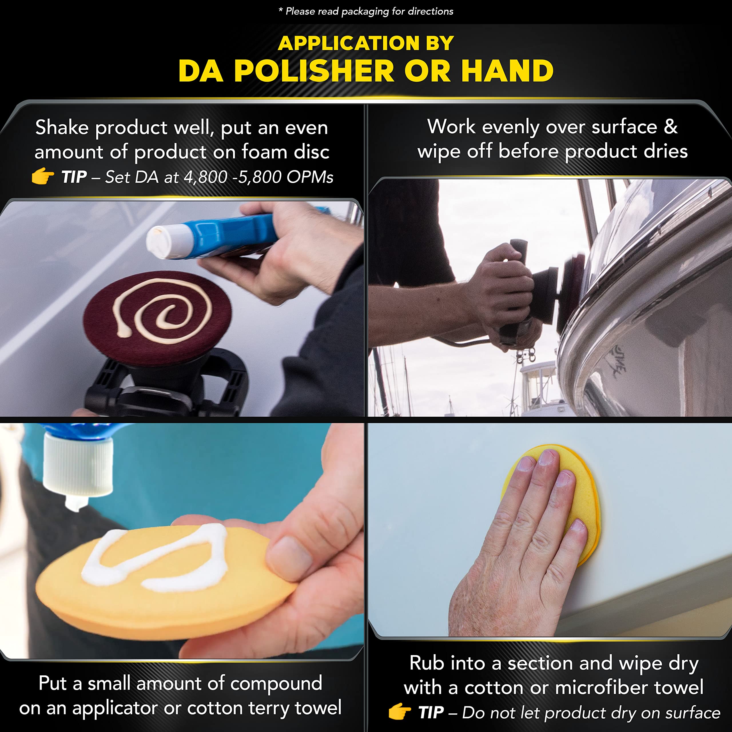 Meguiar's M4916 Marine/RV Heavy Duty Oxidation Remover - 16 Oz Bottle (Packaging May Vary)