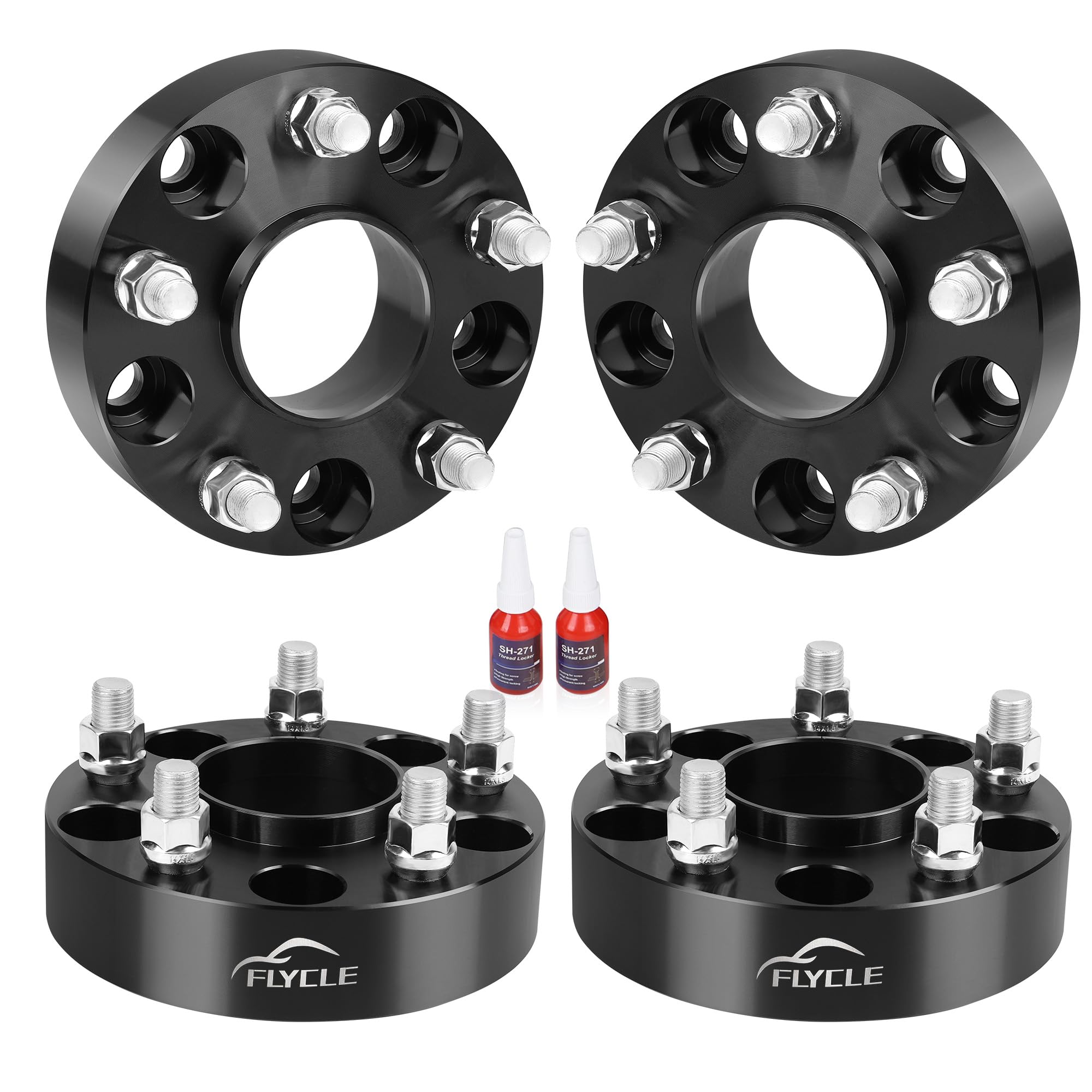 1.5 Inch 5X5 Hubcentric Wheel Spacers For 2018-2022 Wrangler Jl/Jlu, 2019-2022 Gladiator Jt, 5X127Mm Forged Wheel Spacer With 14