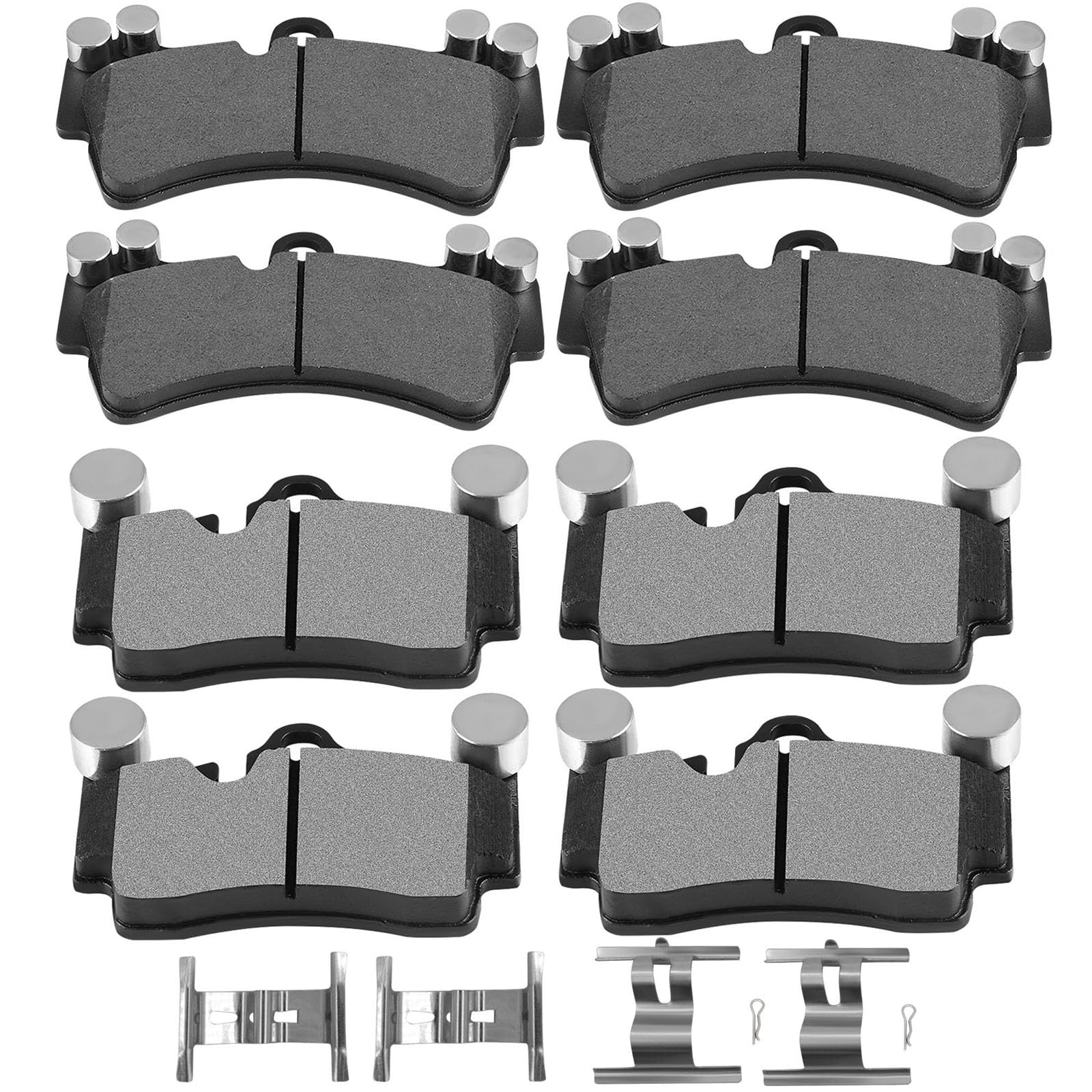 Scitoo D1014 D978 Semi-Metal Brake Pads Kits Front & Rear Replacement For Audi Q7 2007-2015,For Porsche Cayenne 2003-2006 2008-2