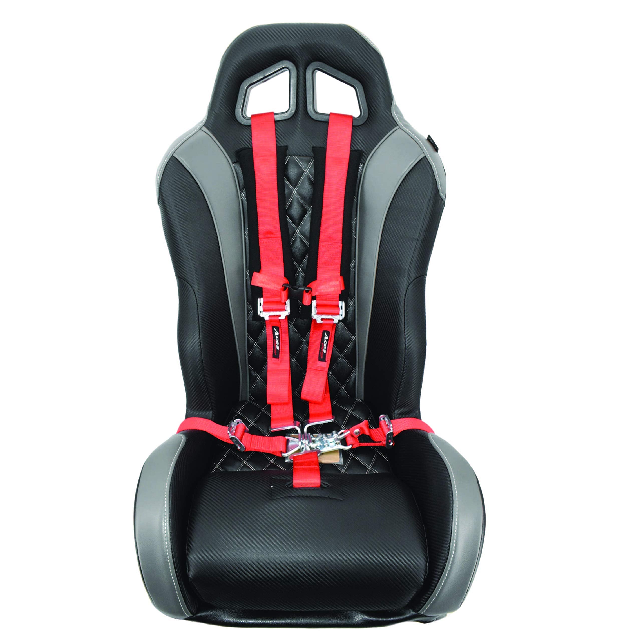 Aces Racing 5 Point Harness With 2 Inch Padding E4 Certified (Red)