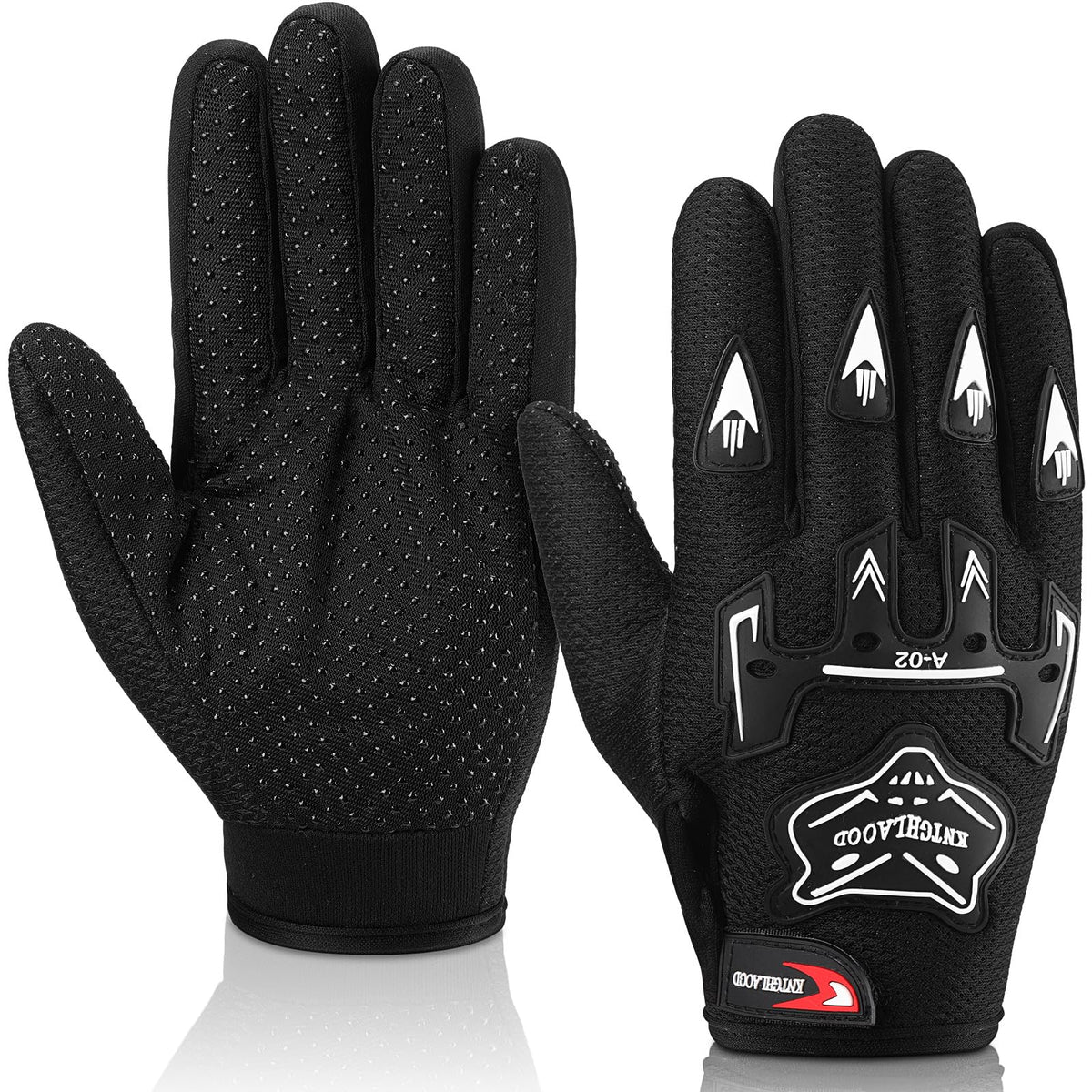Frienda Motorcycle Gloves Riding Dirty Bike Gloves Racing Winter Power Sports Supplies for Riding Cycling Hiking Outdoor(Black,9