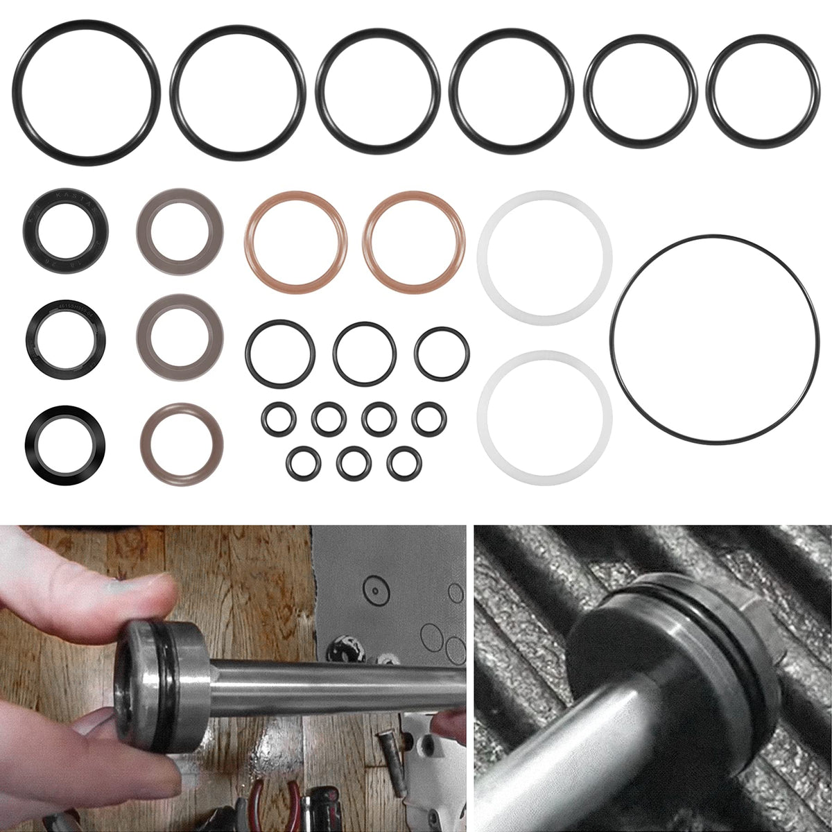 YOOWEE 434519 Trim & Tilt O-Ring & Seal Rebuild Kit Replace Johnson Evinrude OMC Tilt and Trim Units 1991-2006 0434519 FSM011