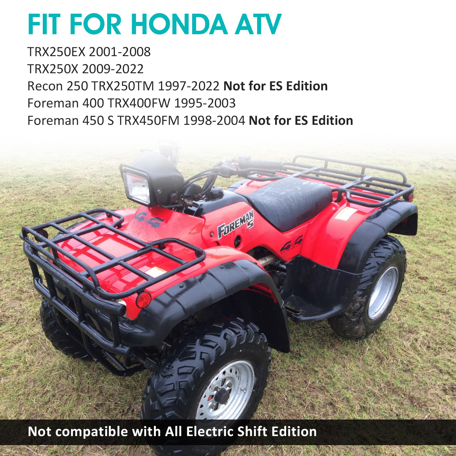 M Mati Gear Shifter Shift Lever Pedal Compatible With Honda Foreman 400 95-03 Foreman 450S 98-04(Not Es) Recon 250 97-22 Trx250Ex 01-08 Trx250X 09-22