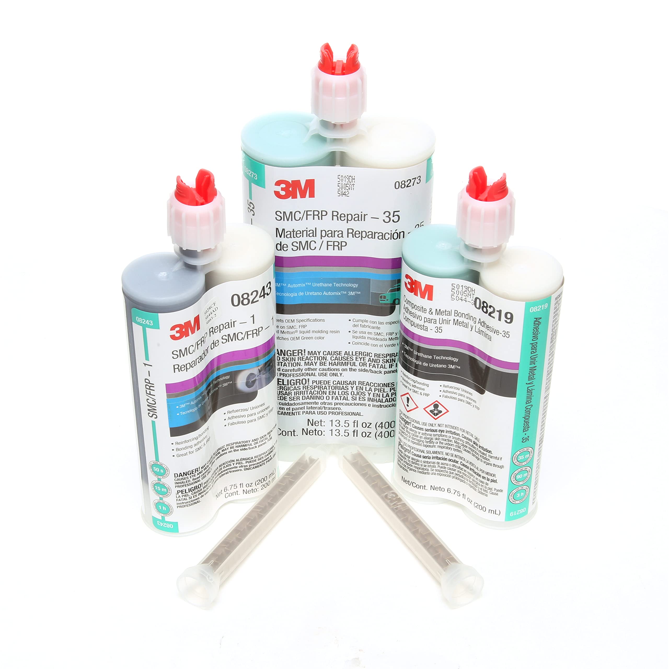 3M Smc/Fiberglass Repair Adhesive - 4, 08227, Black, 200 Ml Cartridge