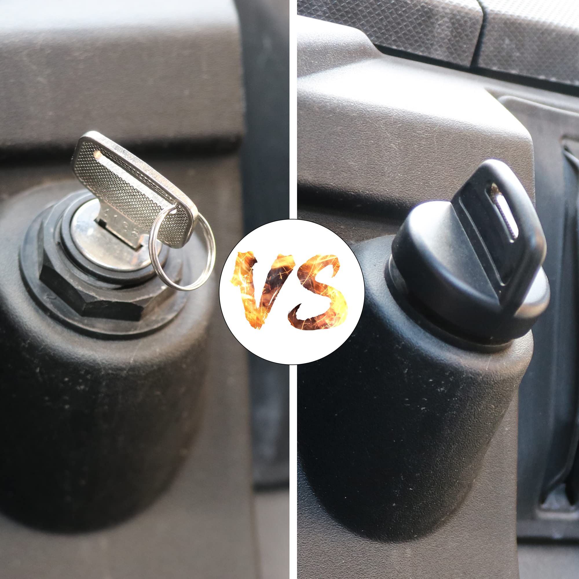 Rerpro Ignition Key Switch Cover For Polaris Ranger, Brutus, Rzr, General, Ace, Sportsman, Scrambler, Trail Boss, Trail Blazer, Magnum, Xpress, Sport 5433534 Utv Atv Key Ignition Covers Caps