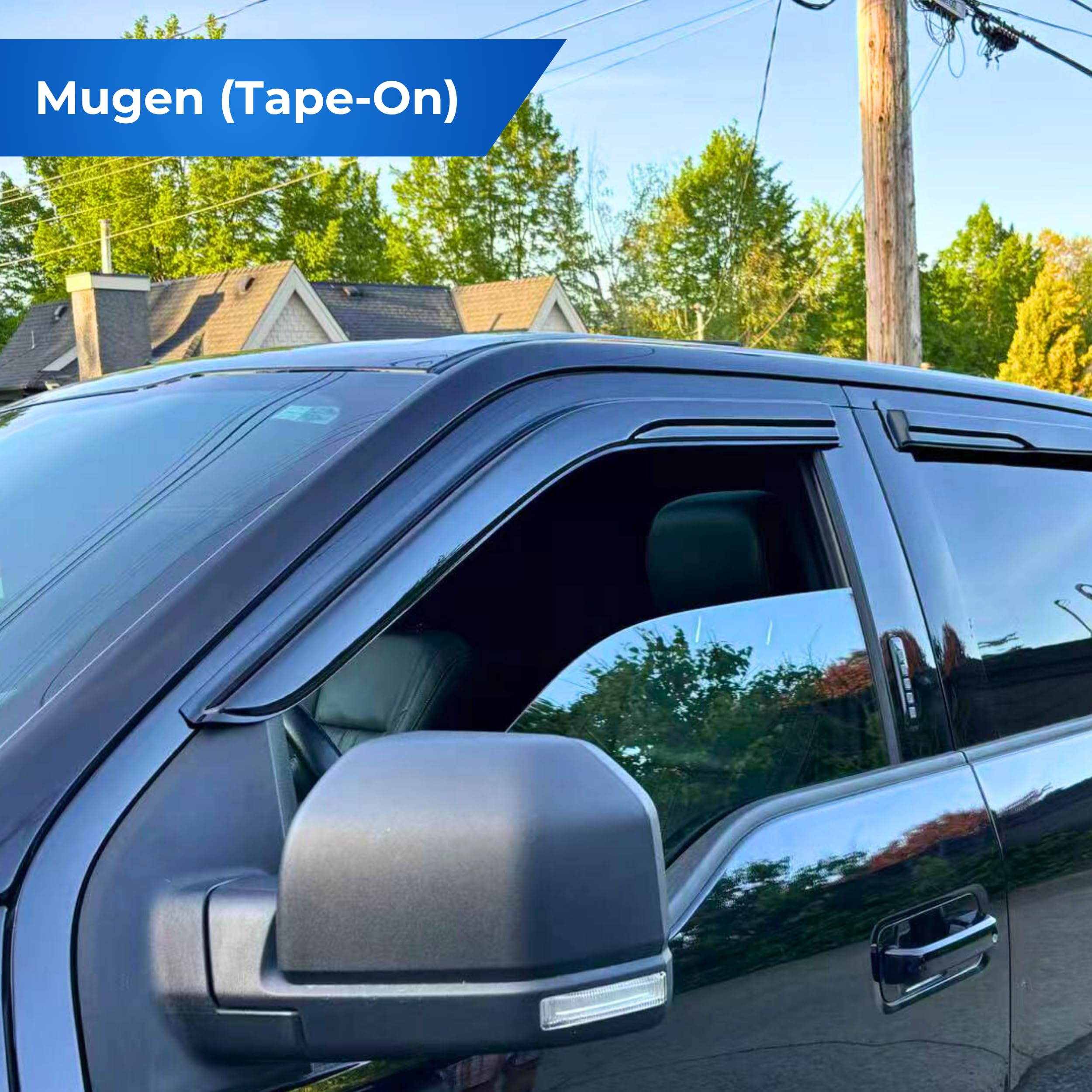 Kpy Window Visor Compatible With Ford Fusion 2006-2012, Lincoln Mkz 2007-2012, Mercury Milan 2006-2010, Lincoln Zephyr 2006, 4Pc