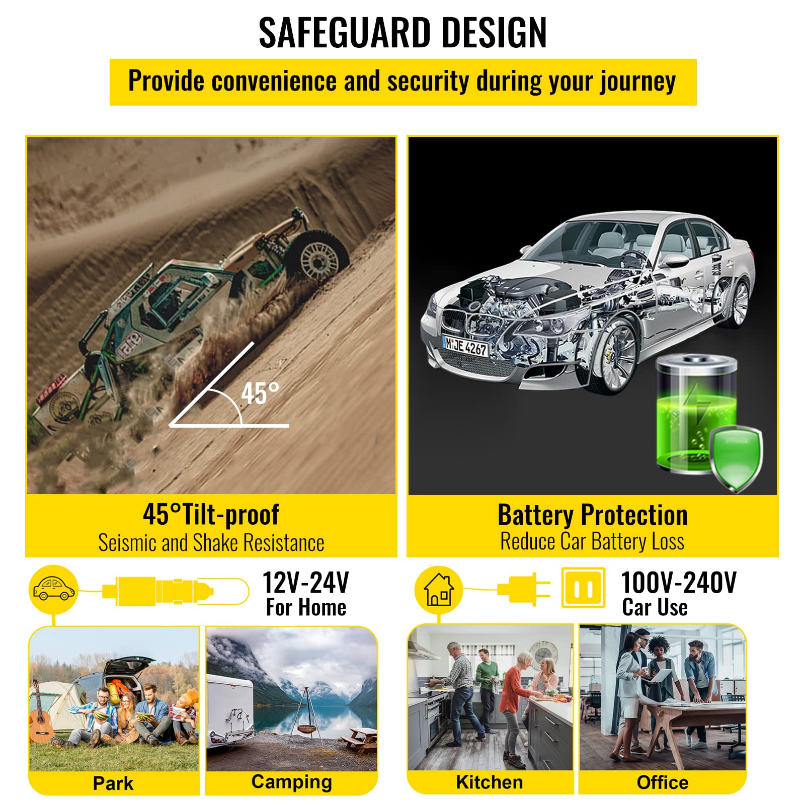 VEVOR 10 Quart 12 Volt Portable Mini Freezer Car Compressor Fridge Cooler