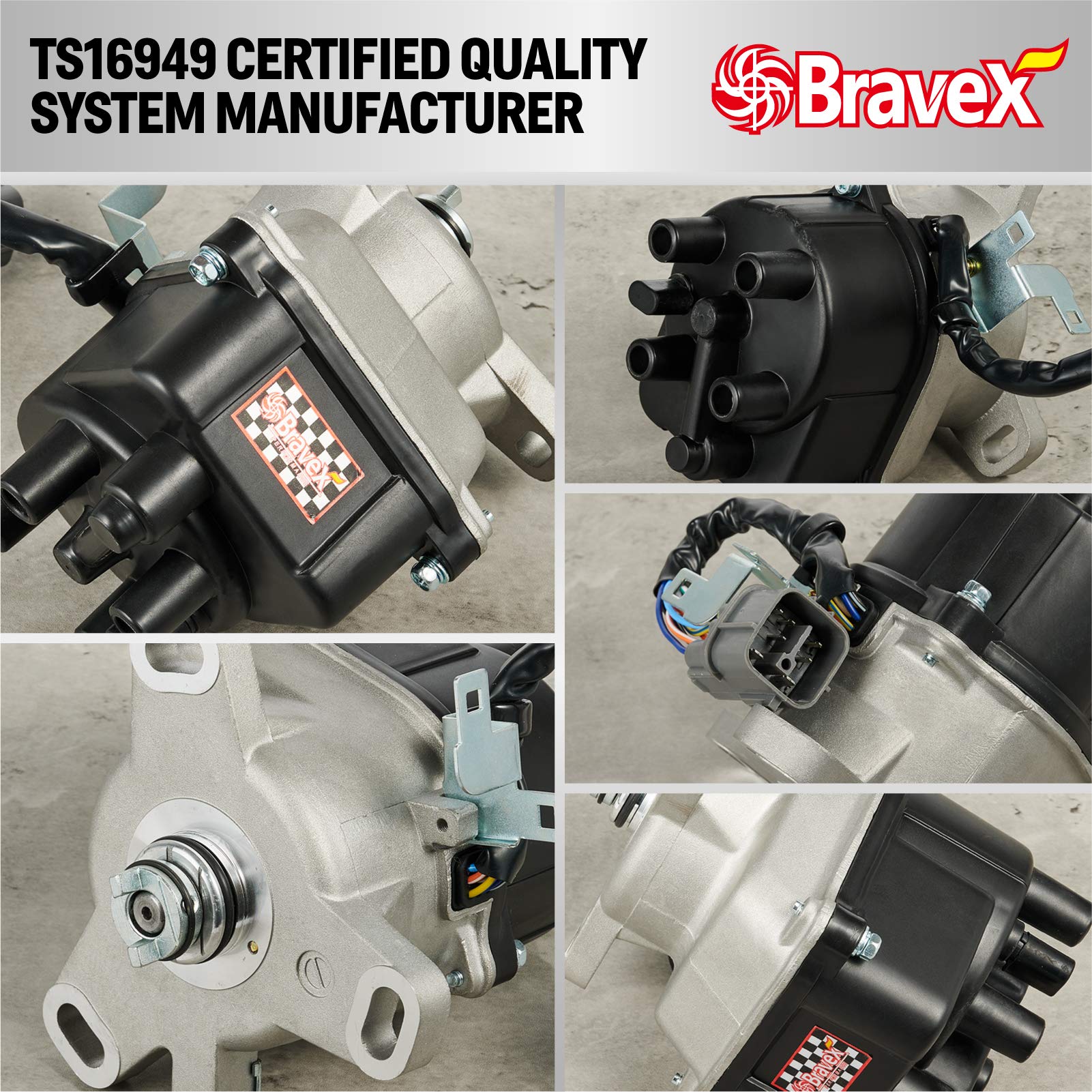 AcPulse Ignition Distributor for Honda Accord & Acura CL L4 2.3L, Model B0746CZH8S, Compatible with 98-02 Honda Models