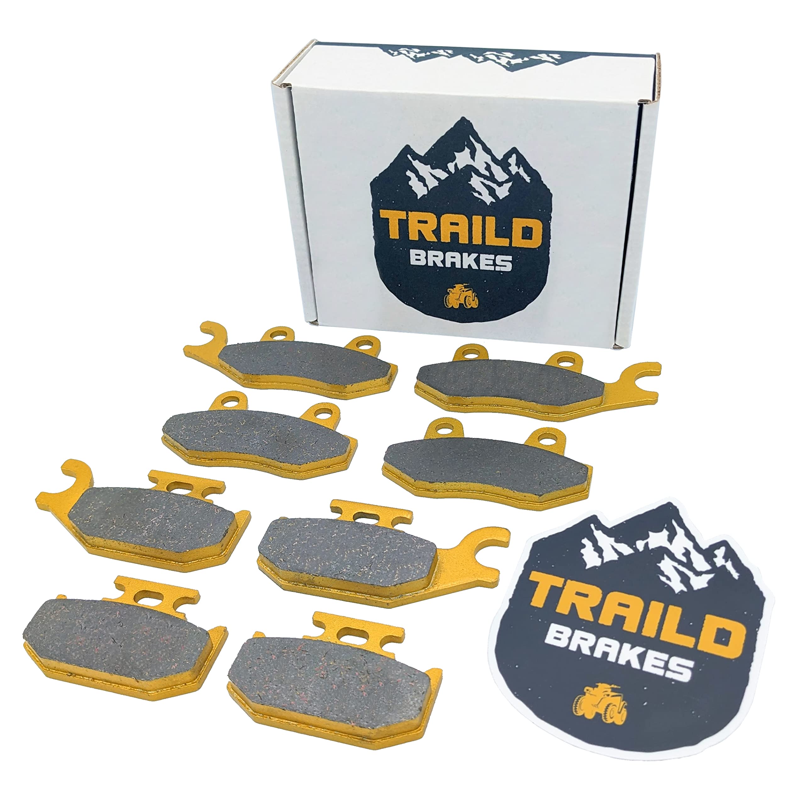 Can Am Maverick Ceramic Brake Pad Set 2013, 2014, 2015, 2016, 2017, 2018 Front & Rear