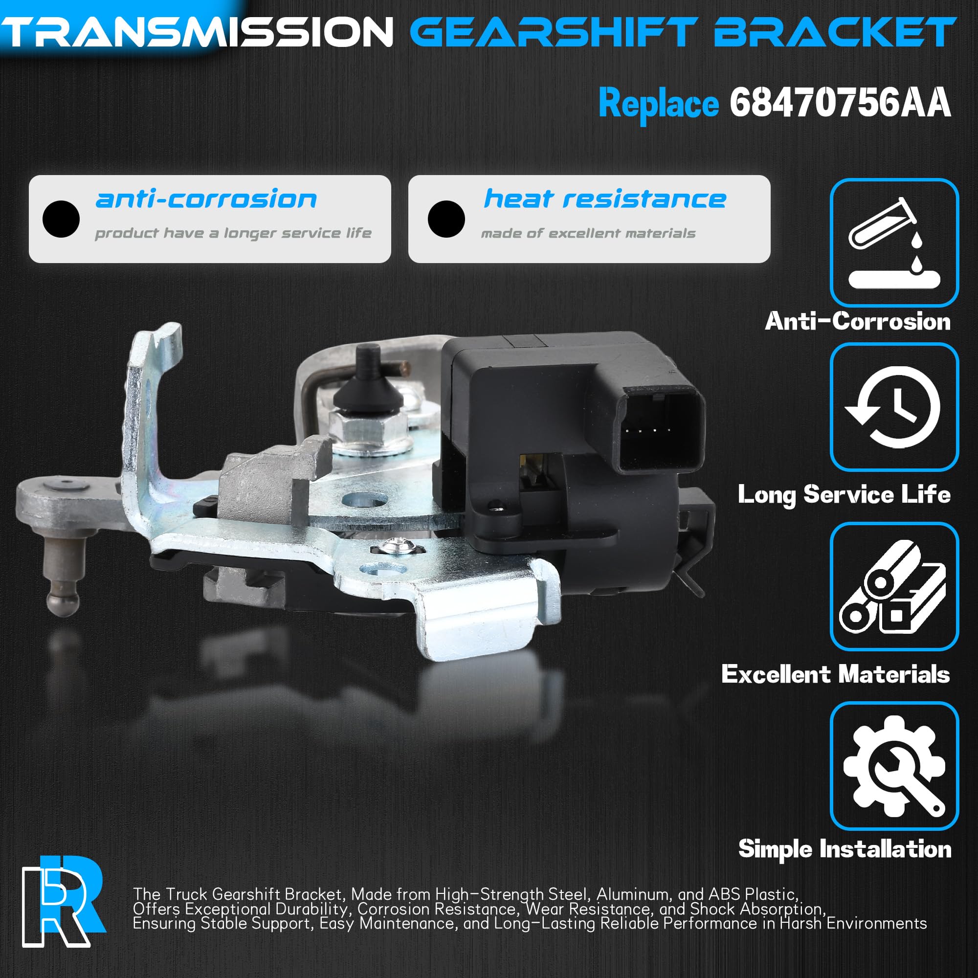 68470756Aa Steering Column Gear Shift Bracket Sensor Compatible With 2009-2021 Dodge Ram 1500 2010-2018 Ram 2500 3500 Replace Pa