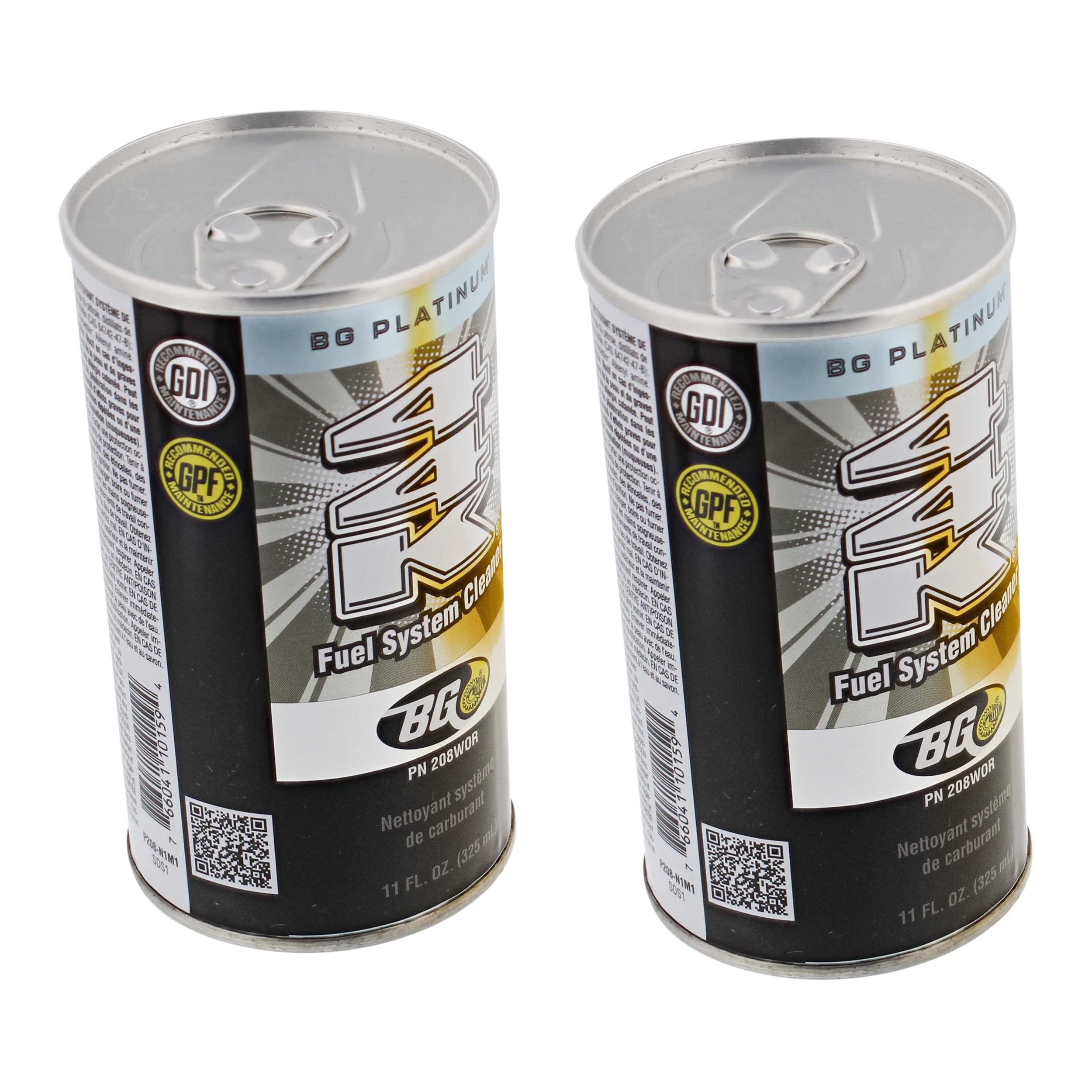 2 Pack Bg 44K Fuel System Cleaner Power Enhancer 11 Oz Cans