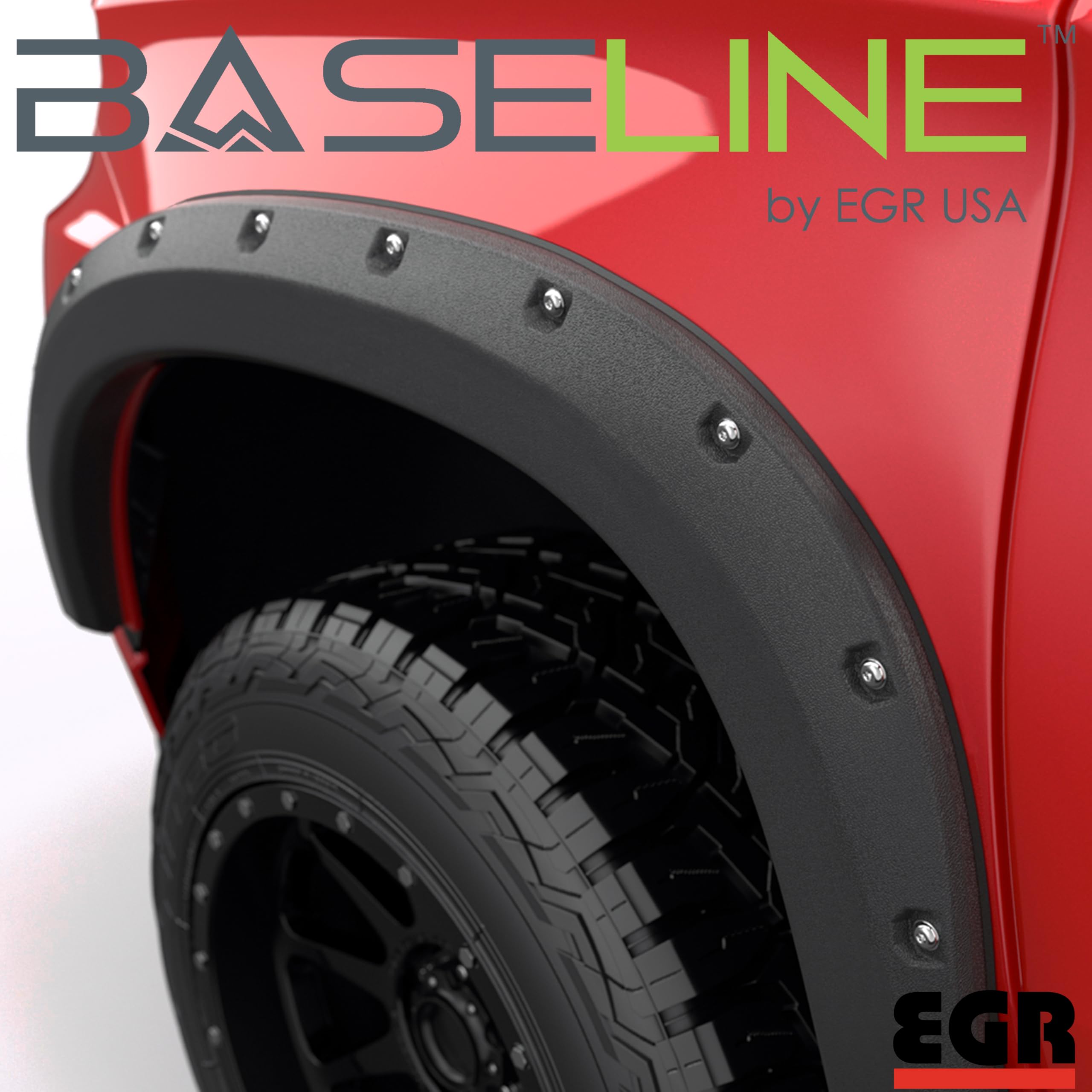 EGR BLF1002 - Baseline Series Fender Flares with Simulated Bolt-on Look - Compatible with 2019-2022 Chevrolet Silverado 1500 (wi