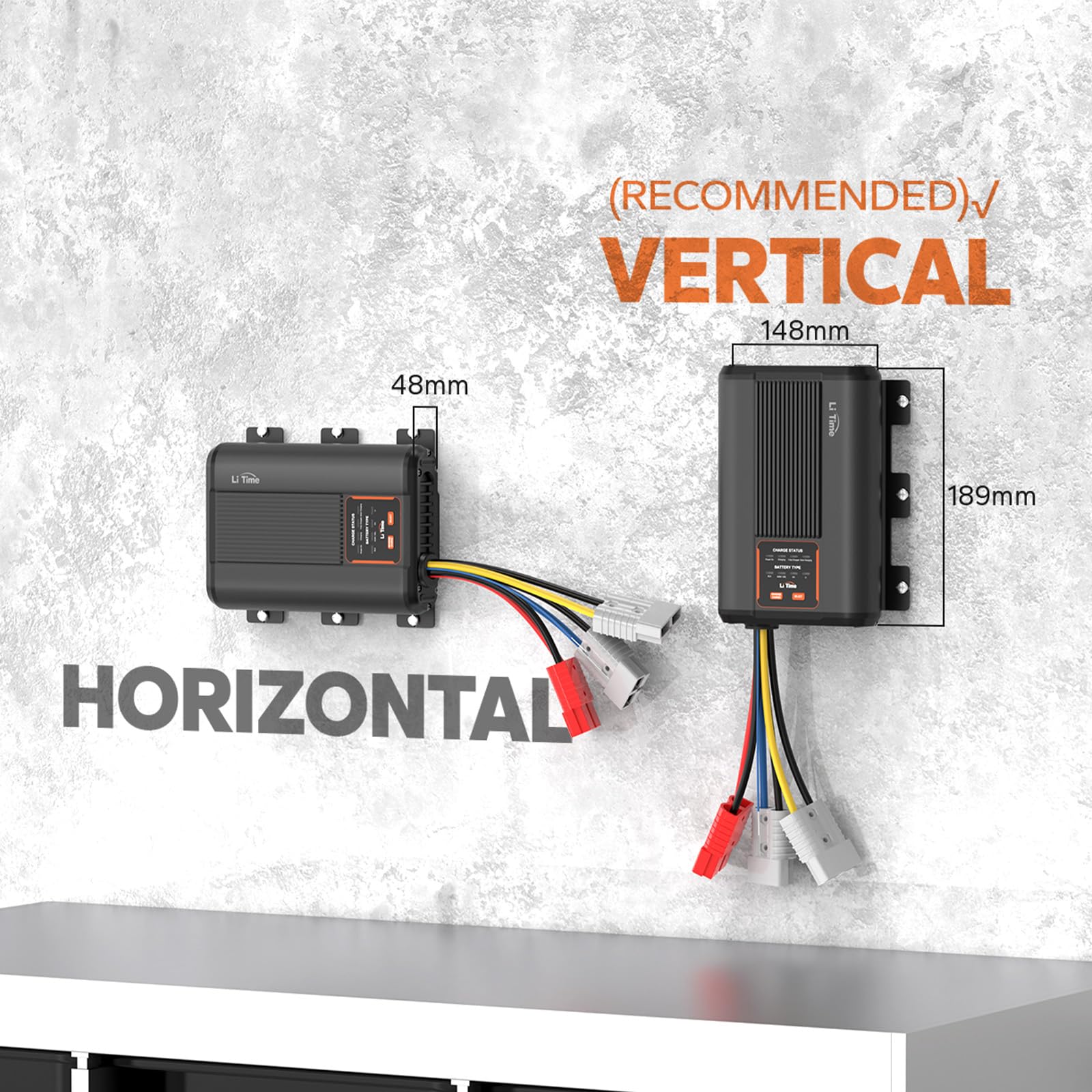 LiTime 12V 40A DC-DC Dual Input Battery Charger with MPPT fit for 12V LiFePO4, Lead-Acid, SLA, Gel, AGM, Calcium Battery, Charge