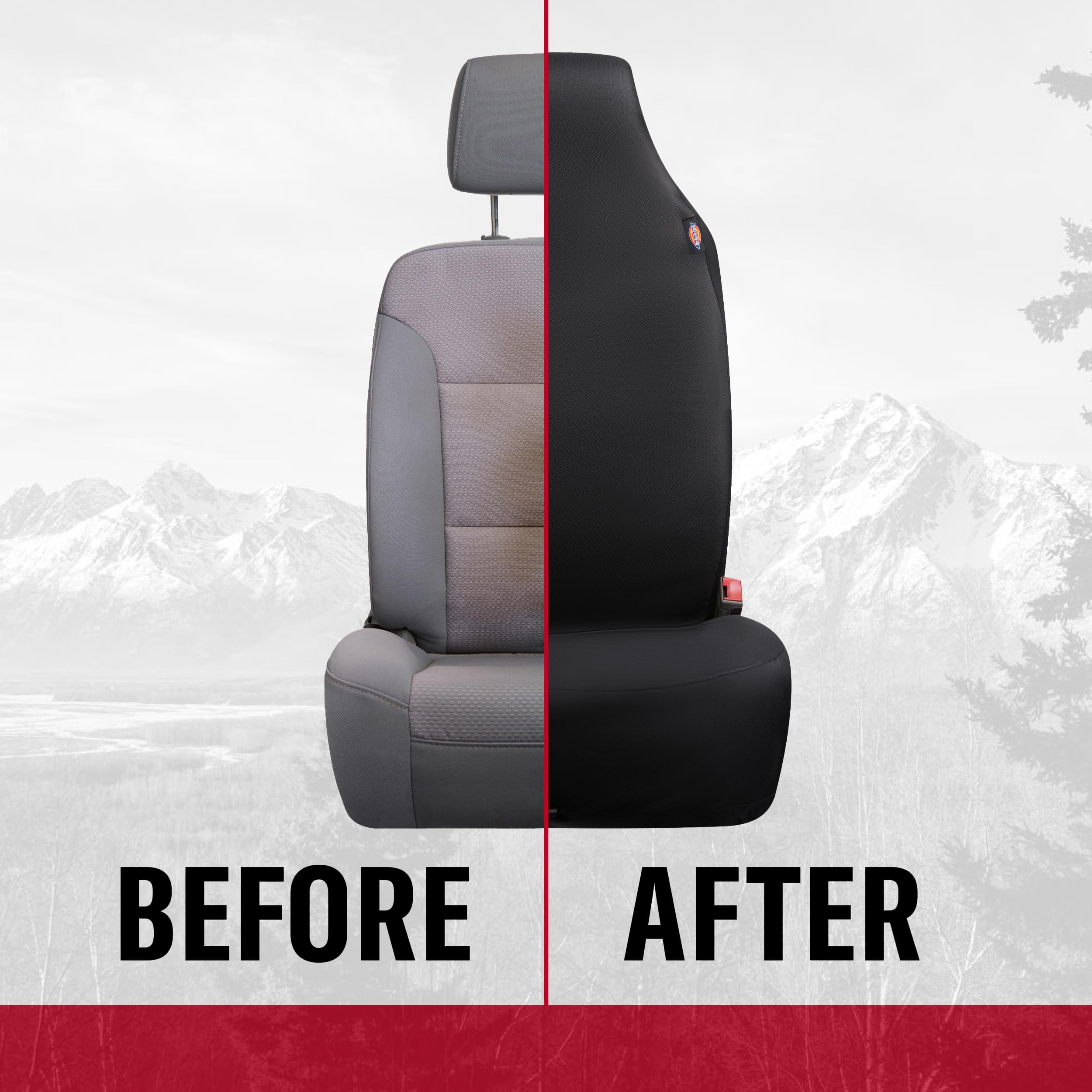 DICKIES 3-Piece Trader Seat Covers, Front and Rear Seat Covers for Cars and SUVs, Heavy-Duty Car Seat Covers, Water-Resistant SU