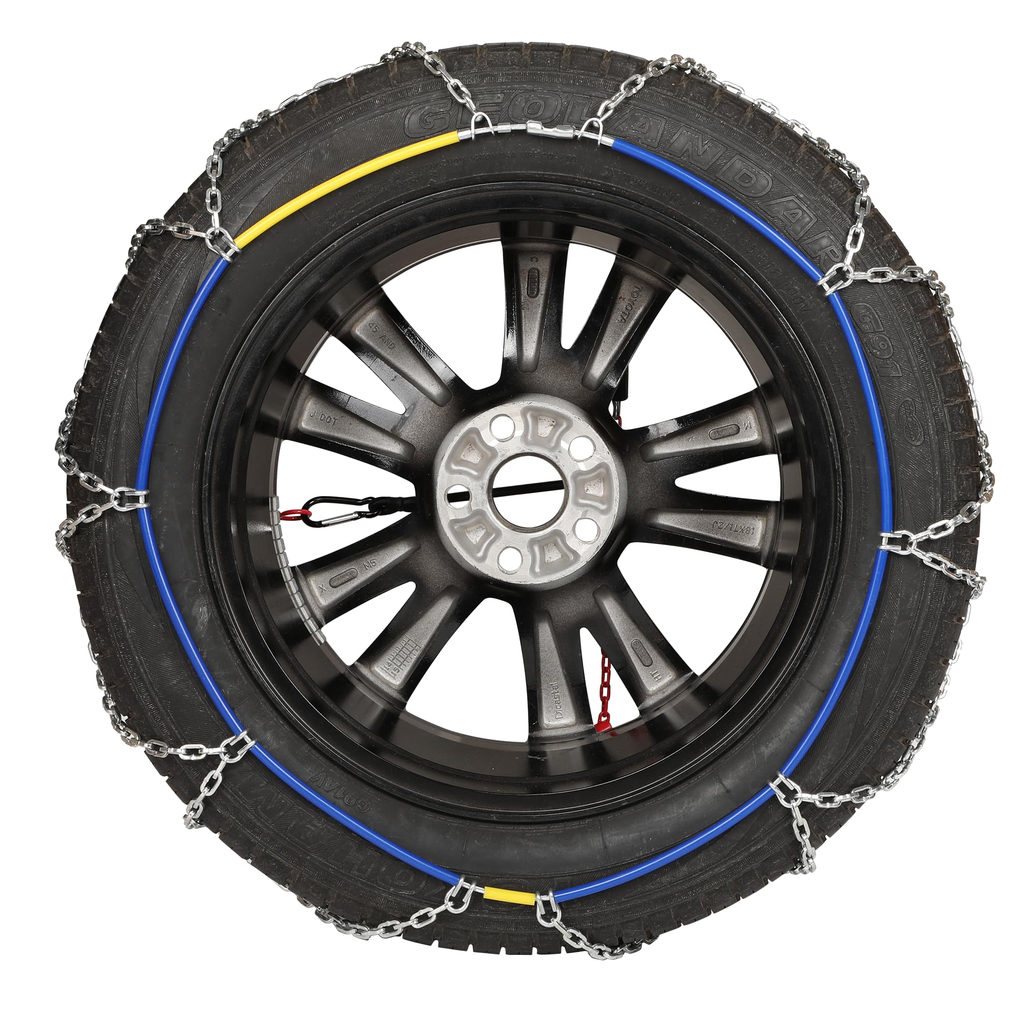 2 Packs Tire Chains Car Anti Slip Snow Chains For Suv/Truck/Car In Snow, Sand, Mud And Ice (Kn100)