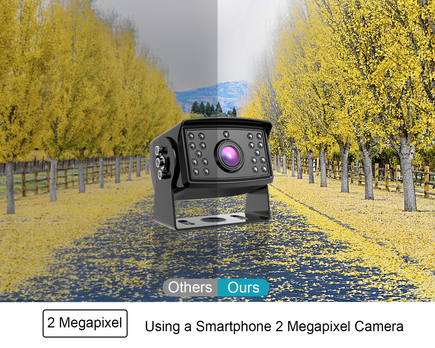 Fookoo ? Hd Backup Camera System Kit, 9''1080P Reversing Monitor+Ip69 Waterproof Rear View Camera, Sharp Ccd Chip, 100% Not Wash