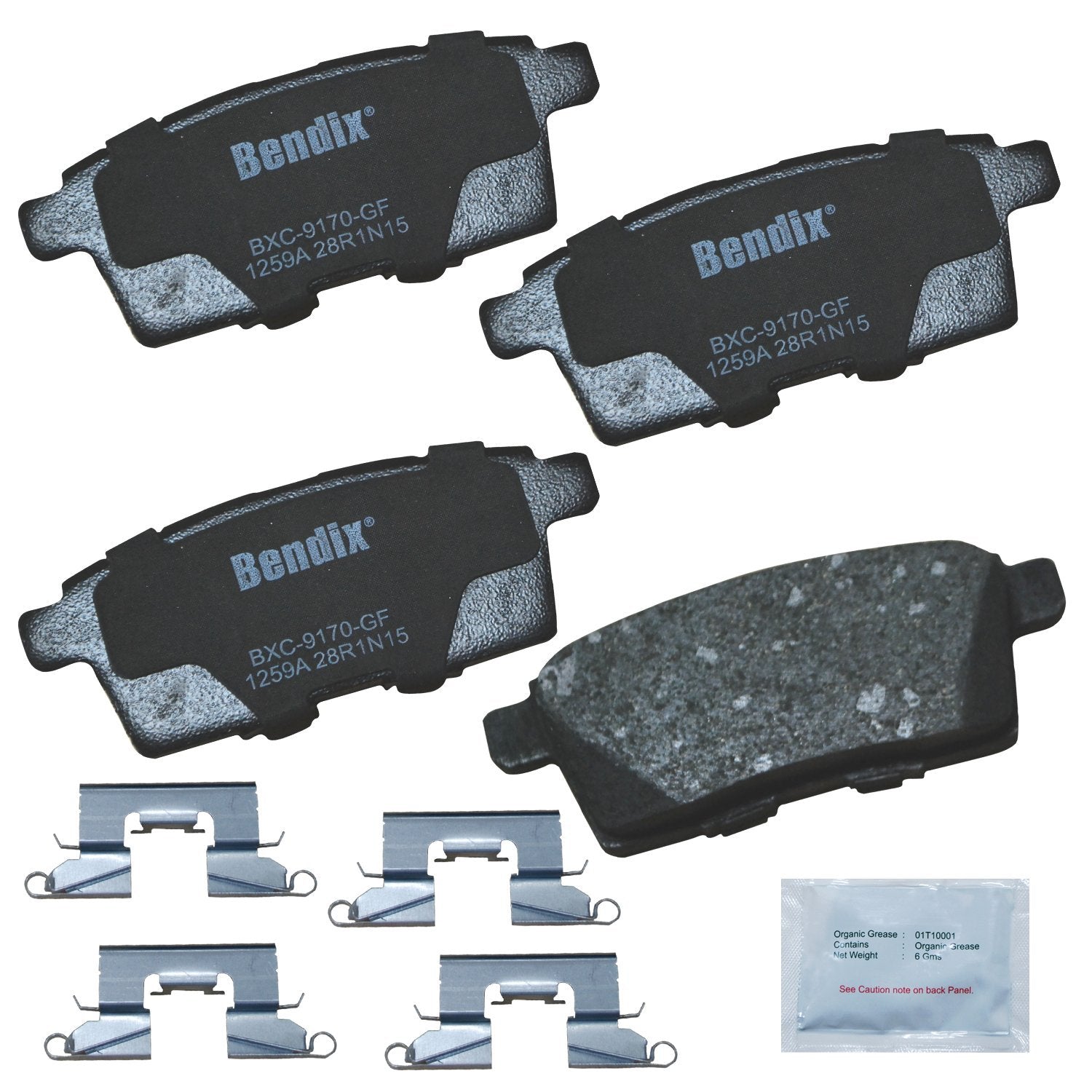 Bendix Priority1 Cfc1259A Ceramic Rear Brake Pads For Mazda Cx-9 2012