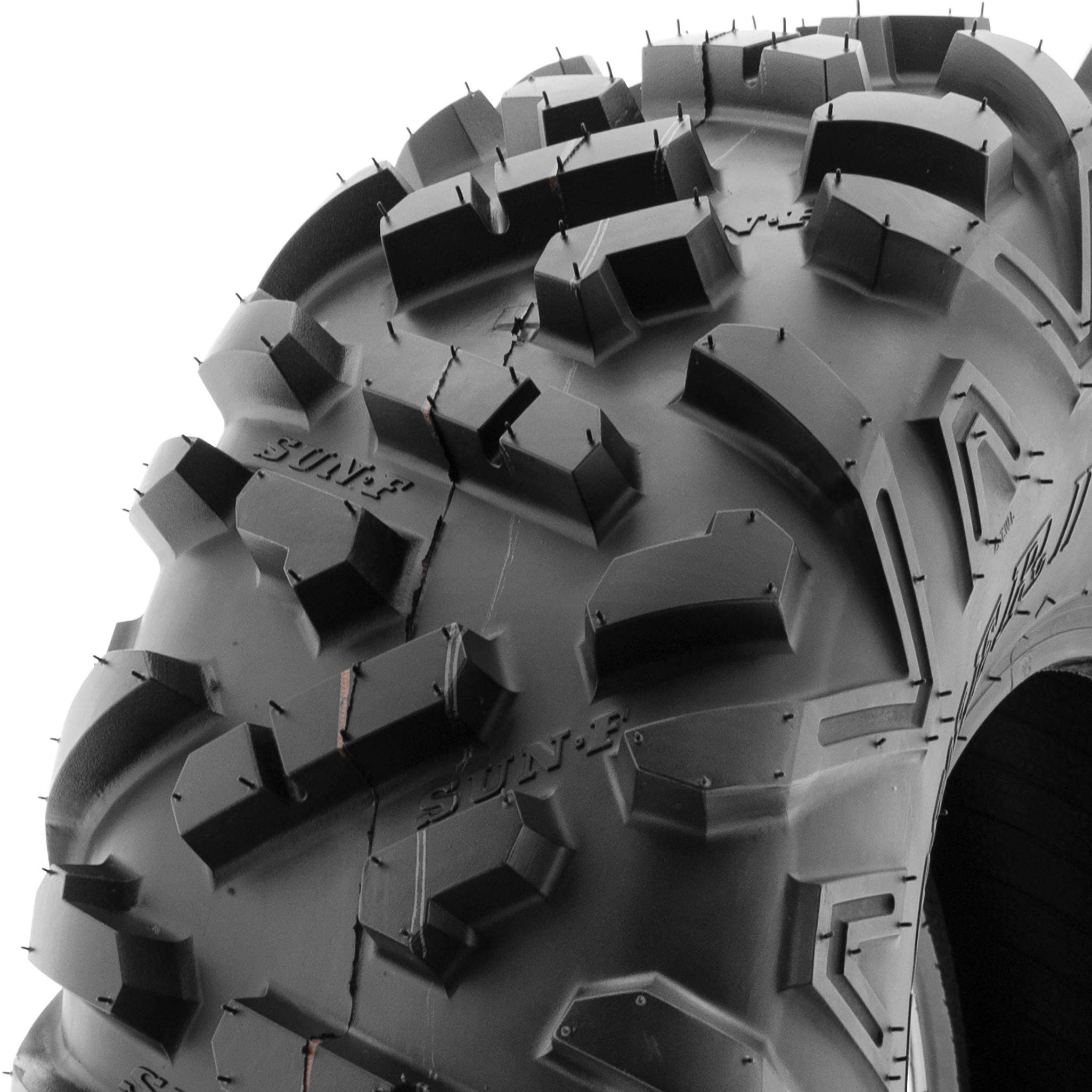 Set Of 4 Sunf Power.Ii Atv Utv Tires 26X9-12 Front & 26X11-12 Rear, All-Terrain Off Road, 6 Pr, A051