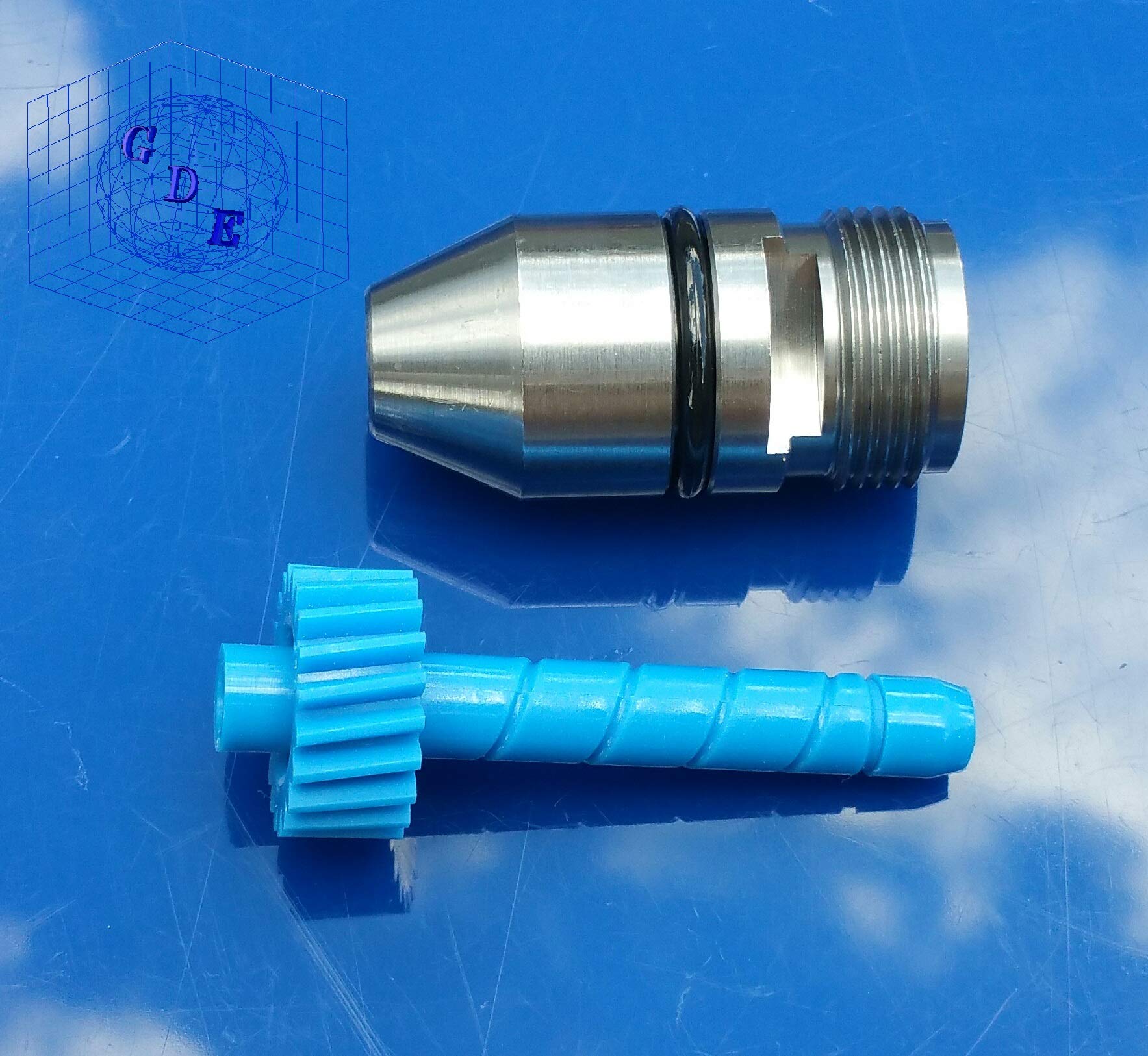 Gm Turbo Th350 350 Muncie Powerglide Transmission Speedometer Gear 20 Teeth Blue Speedo W/Bullet Clamp & Bolts