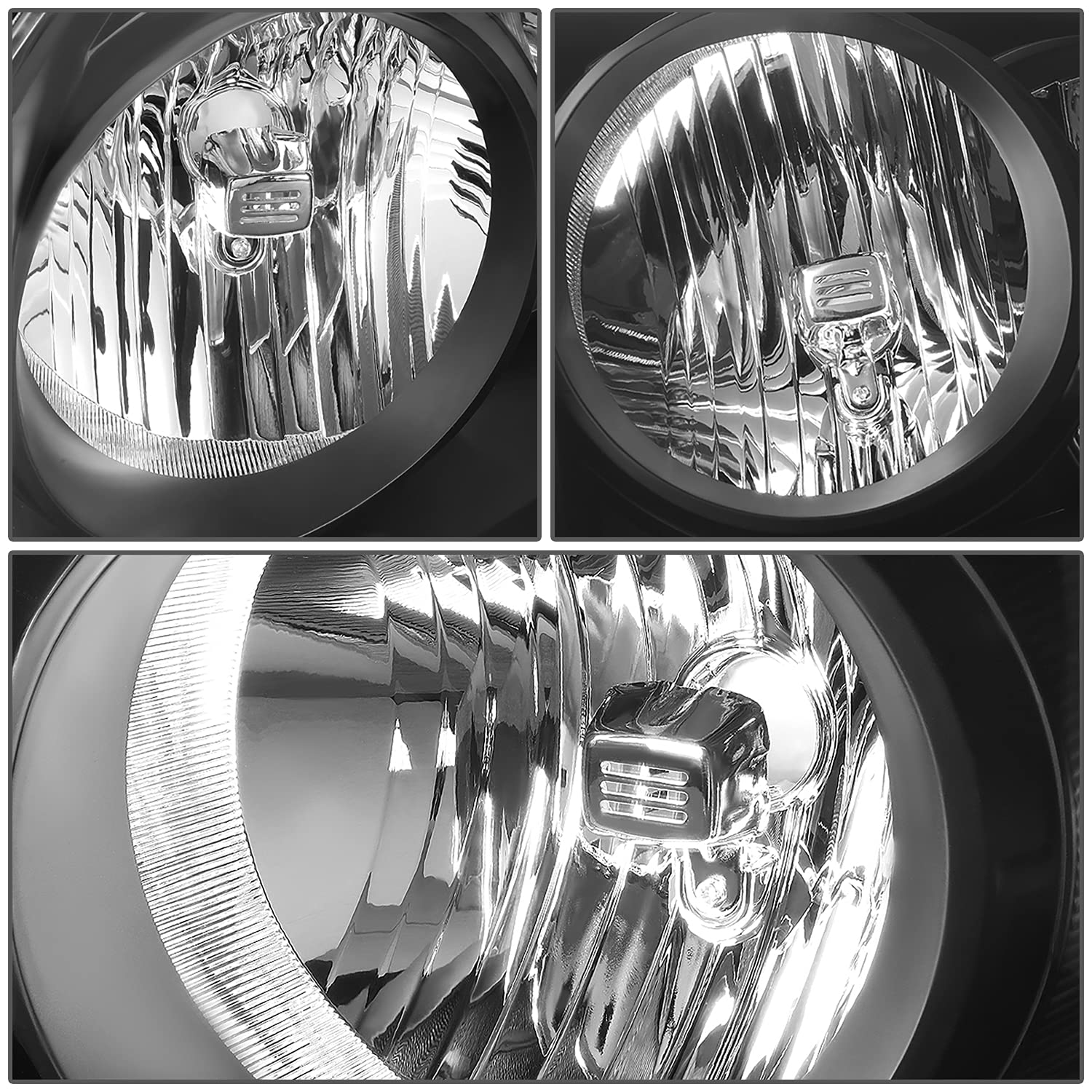 Auto Dynasty Factory Style Headlights Assembly Head Lamps Compatible With Dodge Ram 1500 2500 3500 06-09, Driver And Passenger S