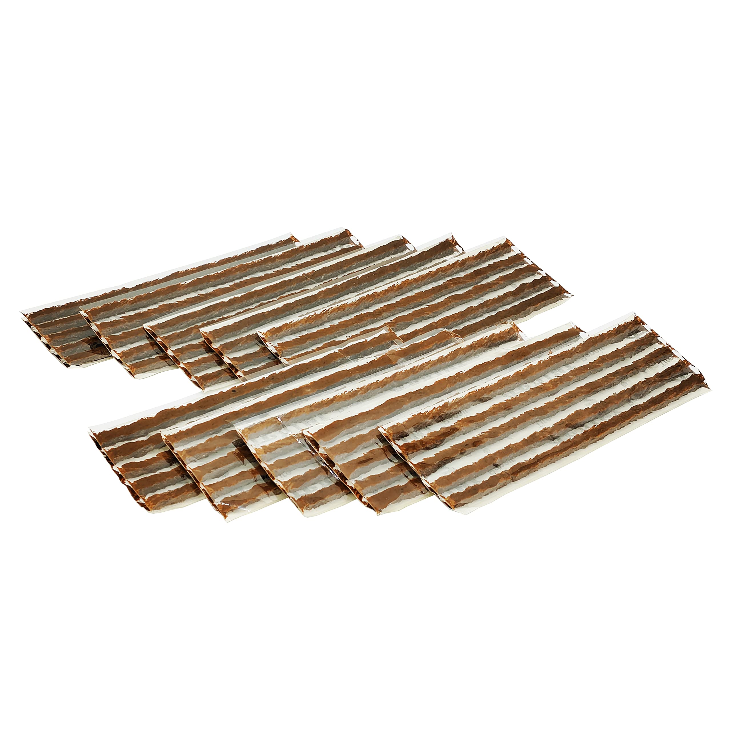 Zerint Durable Rubber Strings (1/4'' X 8'', Brown 50Pcs) Tire Repair Plug Strips Kit For Tubeless Tires, Fits Car, Motorcycle, T