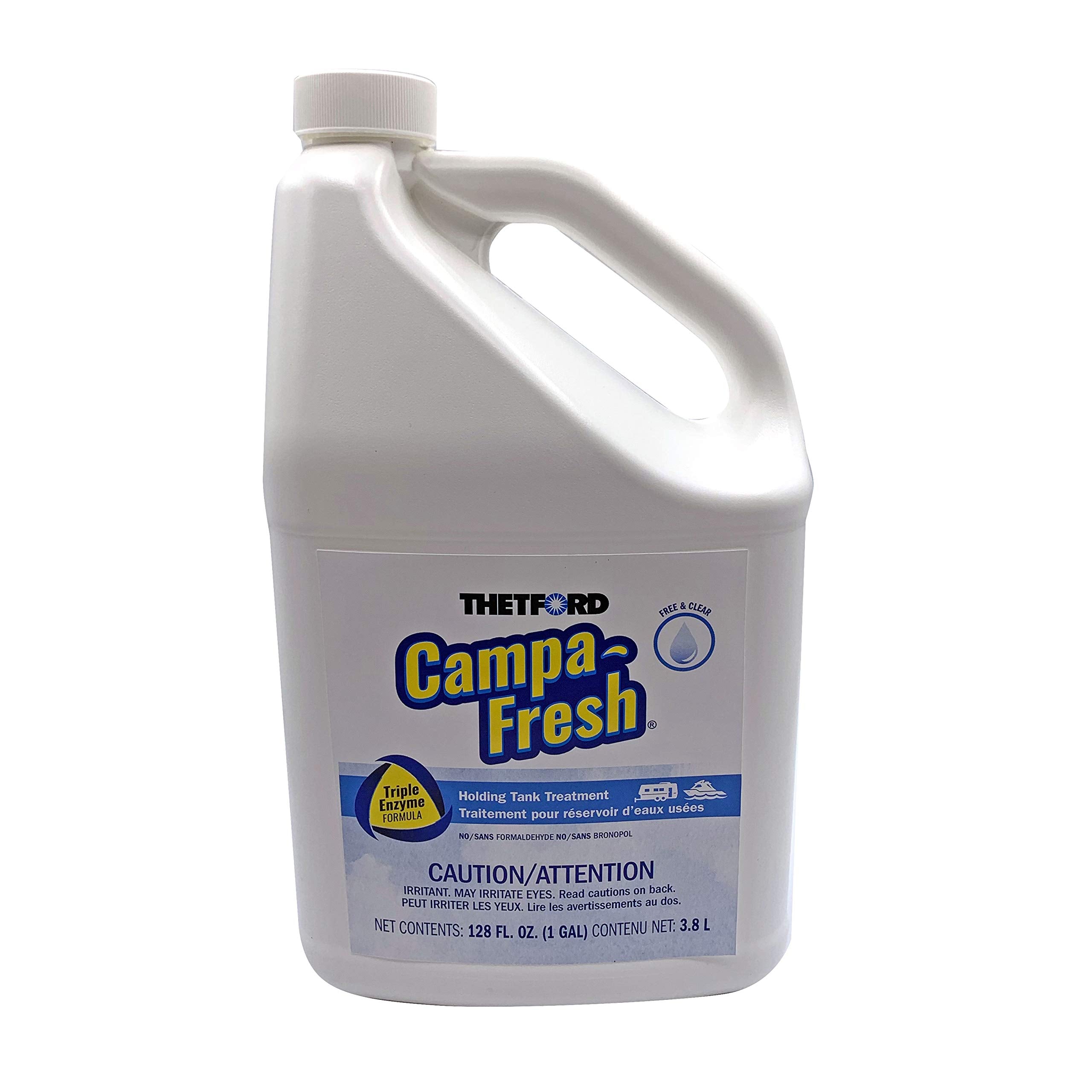 Thetford Campa-Fresh Free & Clear Rv Holding Tank Treatment, Formaldehyde Free, Waste Digester, Septic Tank Safe, 1 Gallon (96734)