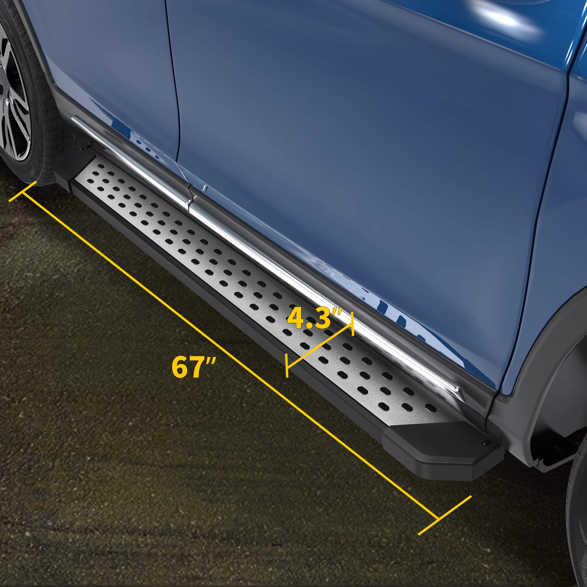 Autosaver88 Running Boards Compatible With 2016-2022 Honda Pilot Suv Aluminum Side Step Nerf Bars Step Rails Sport Utility 4-Doo