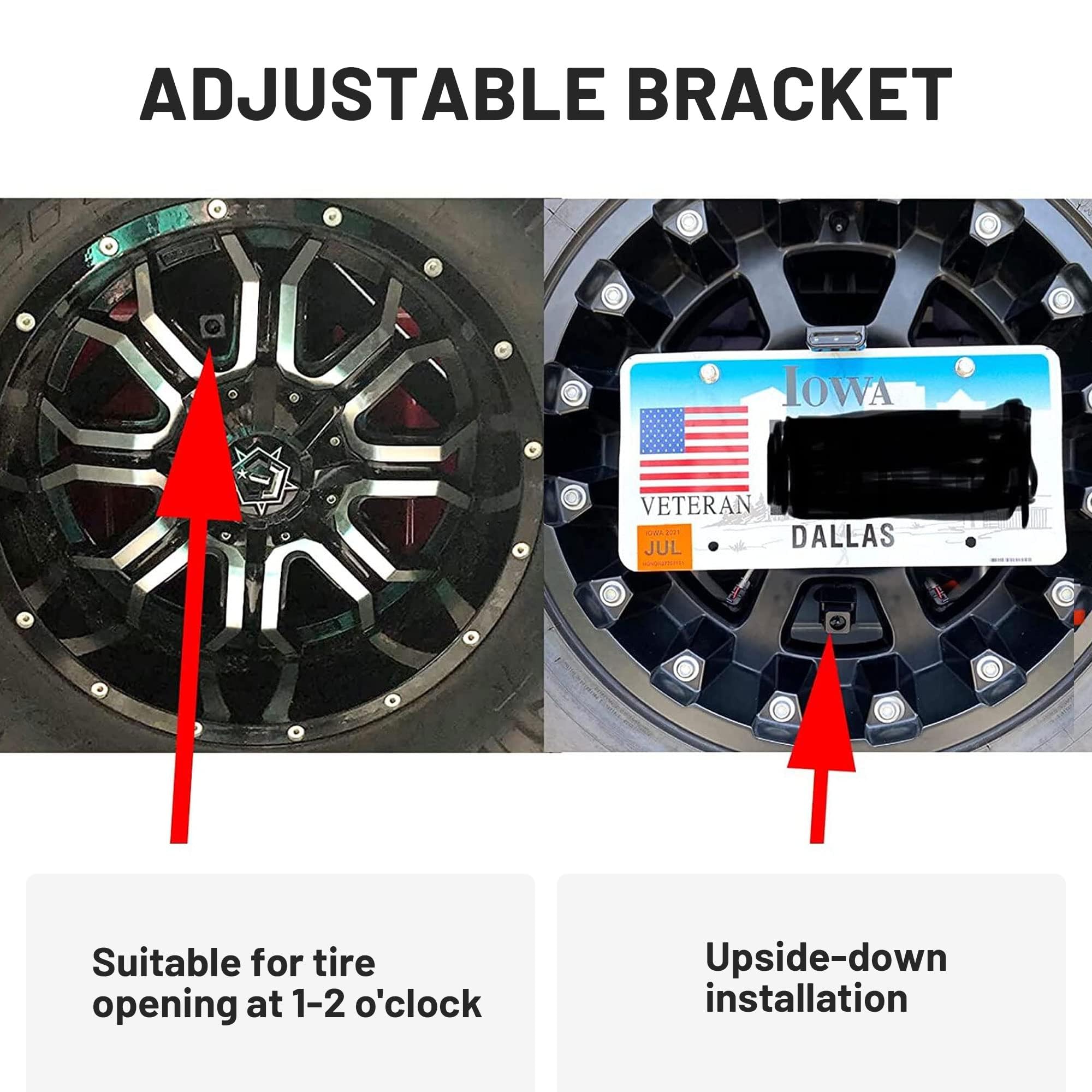 Eway Classic 3.0 Adjustable Spare Tire Backup Camera For Jeep Wrangler Jk Jku Rubicon Sahara Sport Unlimited 2007-2018, Heavy-Du