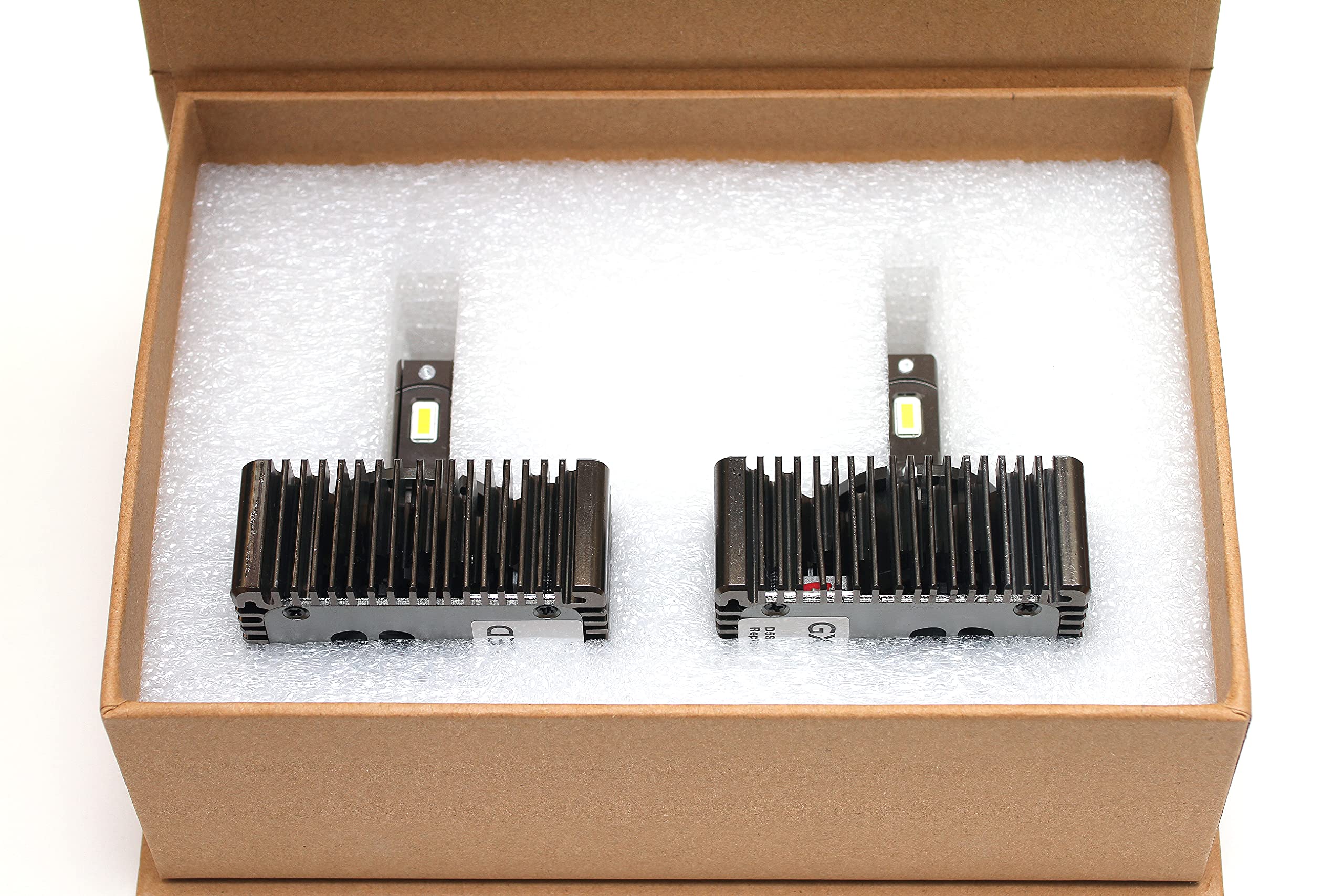 Genxenon Replacement D5S 35W Led 6000K 8,000 Lumens White Headlight Light Bulbs Error-Free Canbus Plug-And-Play Low And High Bea