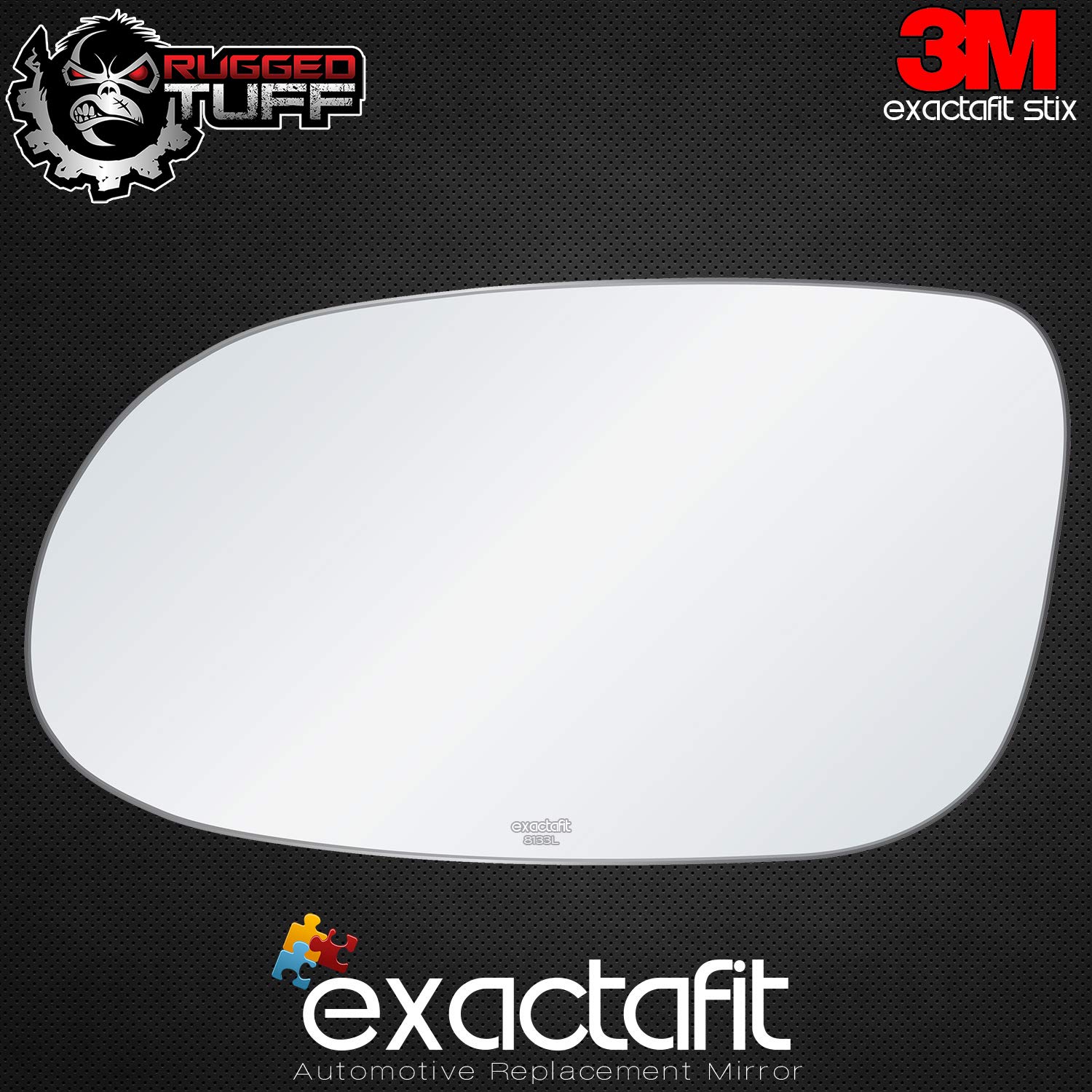 Exactafit 8133L Driver Side Mirror Glass Left Replacement Compatible With Mercedes Benz Clk-Class, Sl-Class, Slk-Class (1998-200
